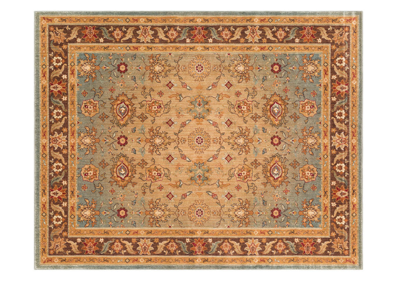 Arabesque Brown Area Rug,Surya