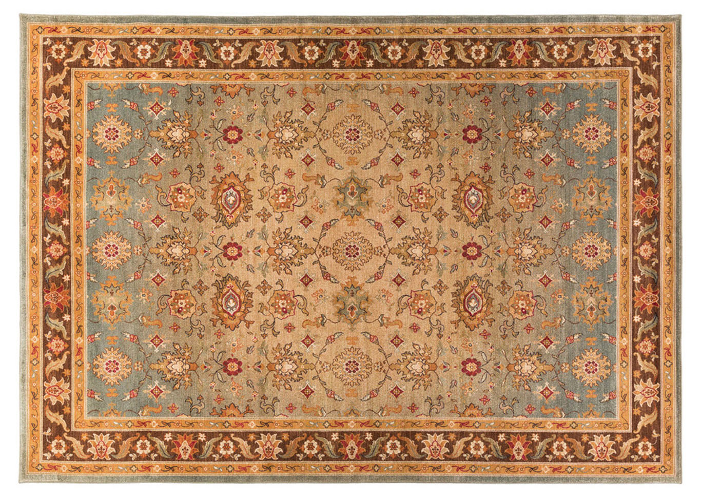Arabesque Brown Area Rug,Surya