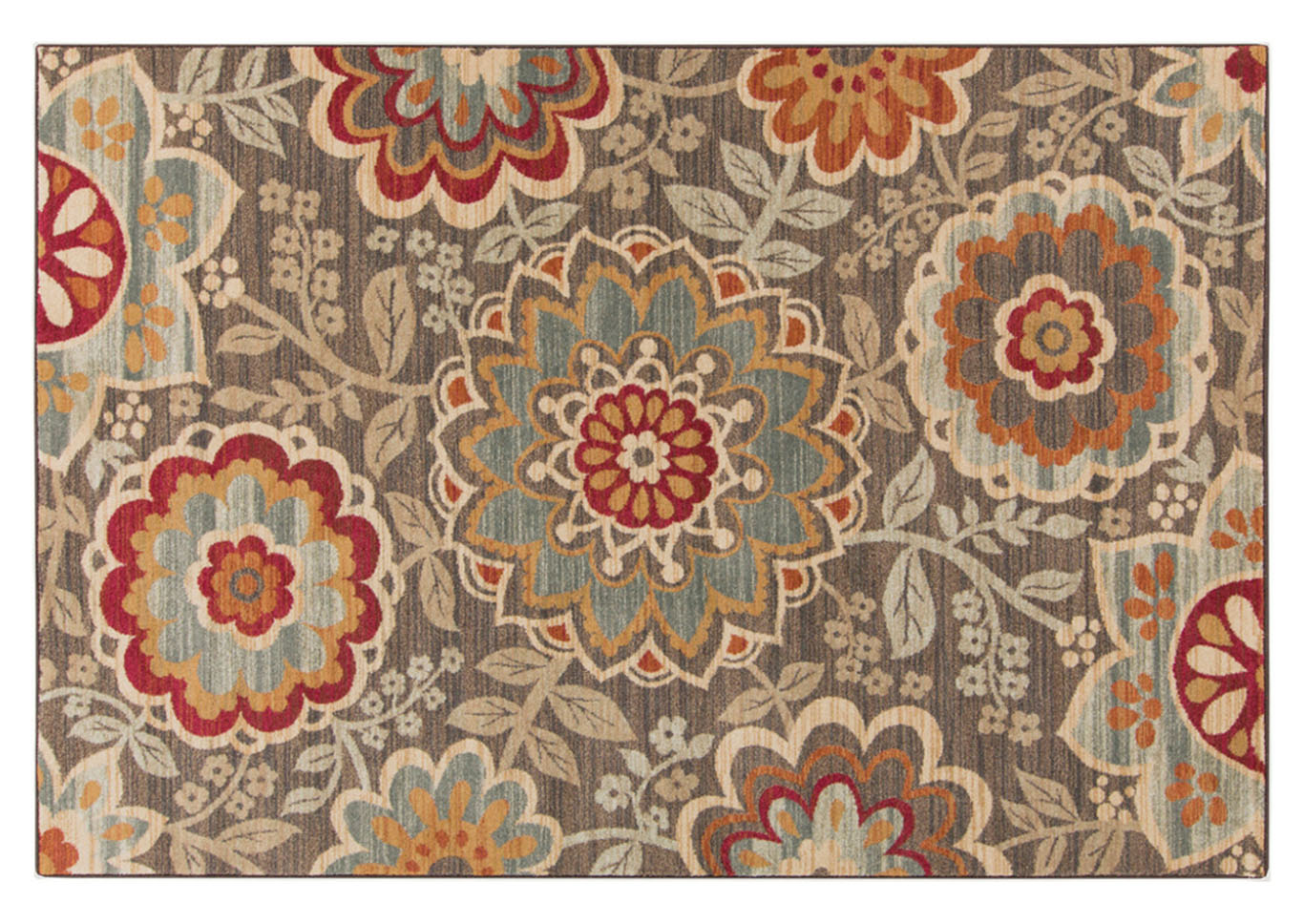 Arabesque Brown Area Rug,Surya