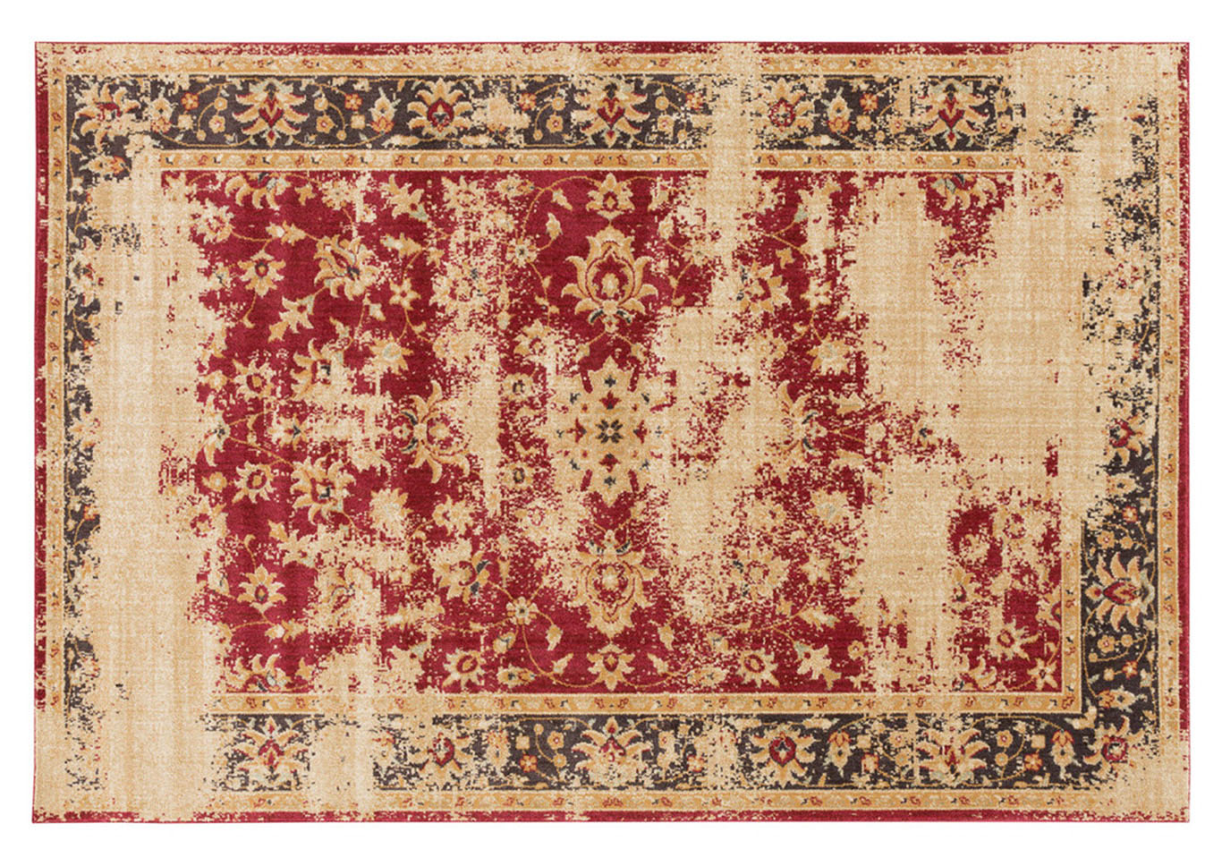 Arabesque Red Area Rug,Surya