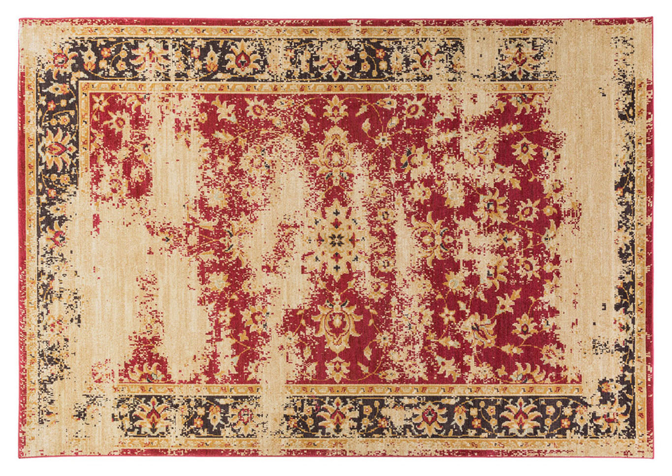 Arabesque Red Area Rug,Surya