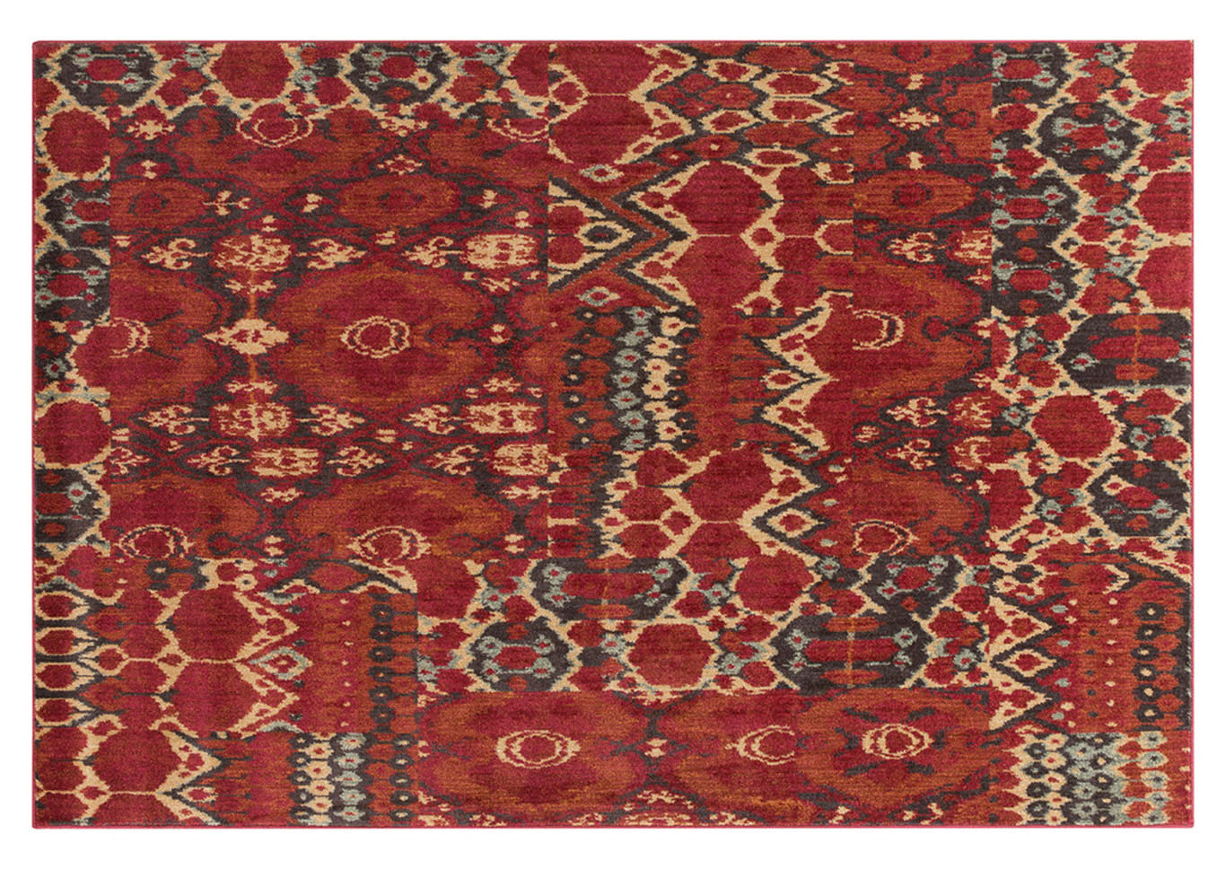Arabesque Red Area Rug,Surya