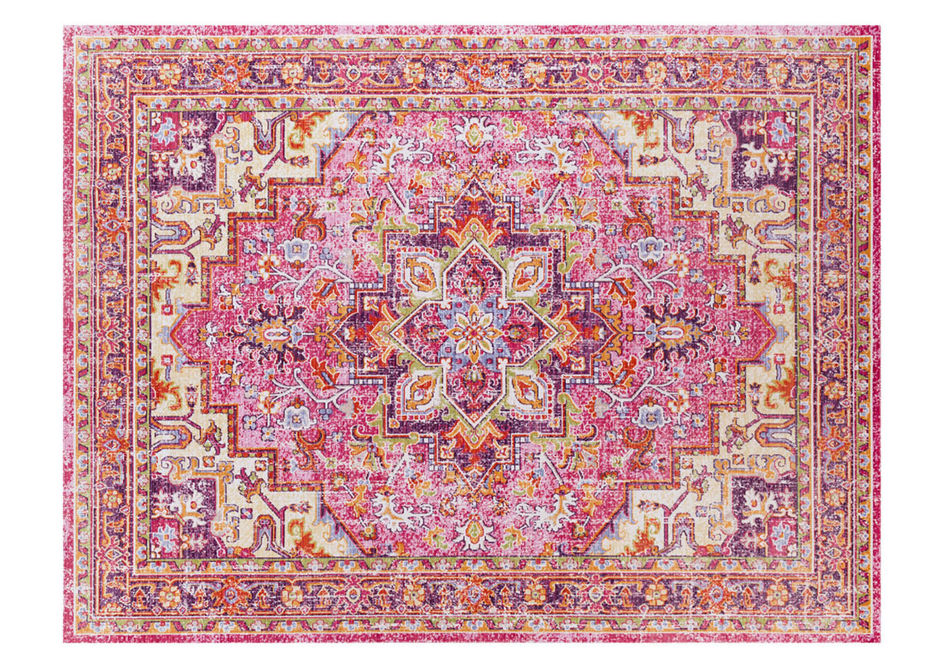 Antioch Pink Area Rug,Surya