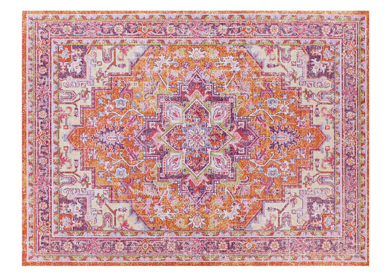 Antioch Pink Area Rug,Surya