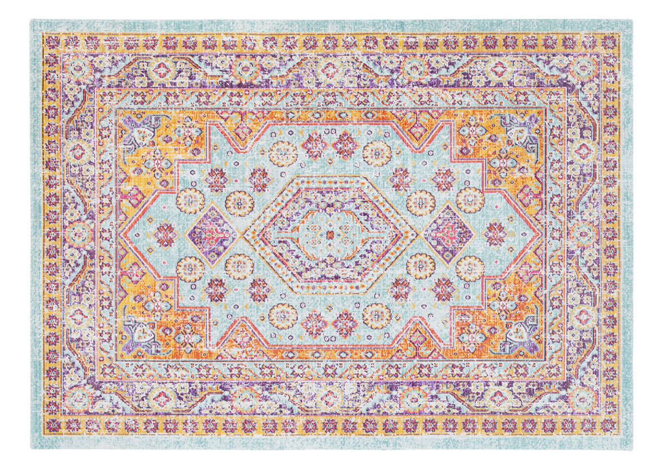 Antioch Yellow Area Rug,Surya