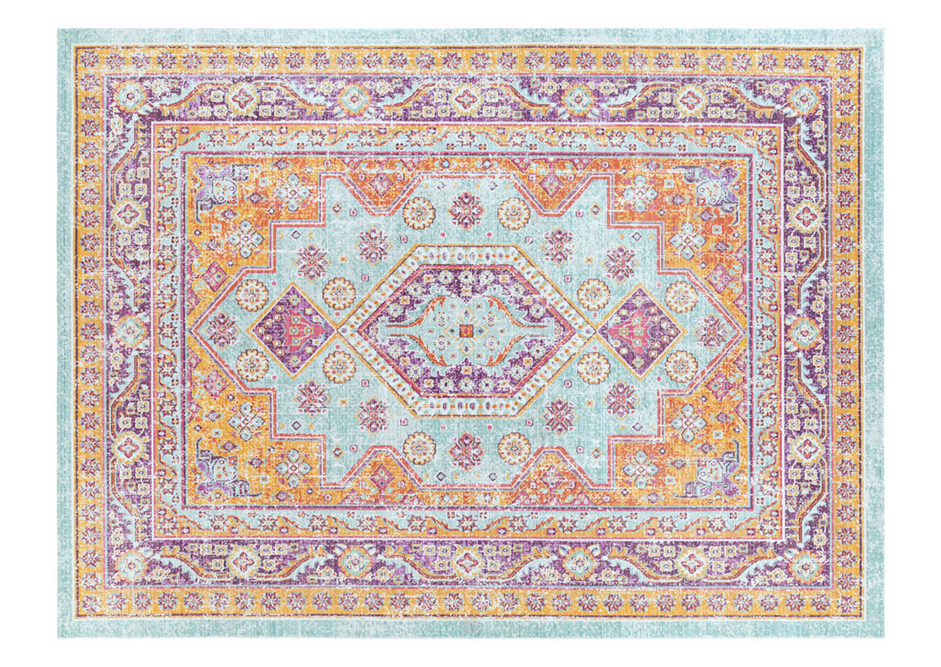 Antioch Yellow Area Rug,Surya