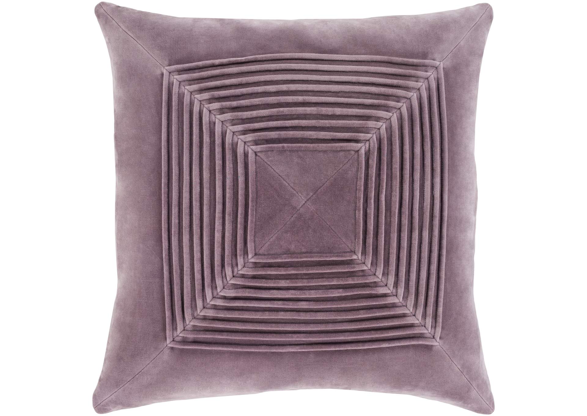 Akira Purple Pillow w/Down Insert,Surya