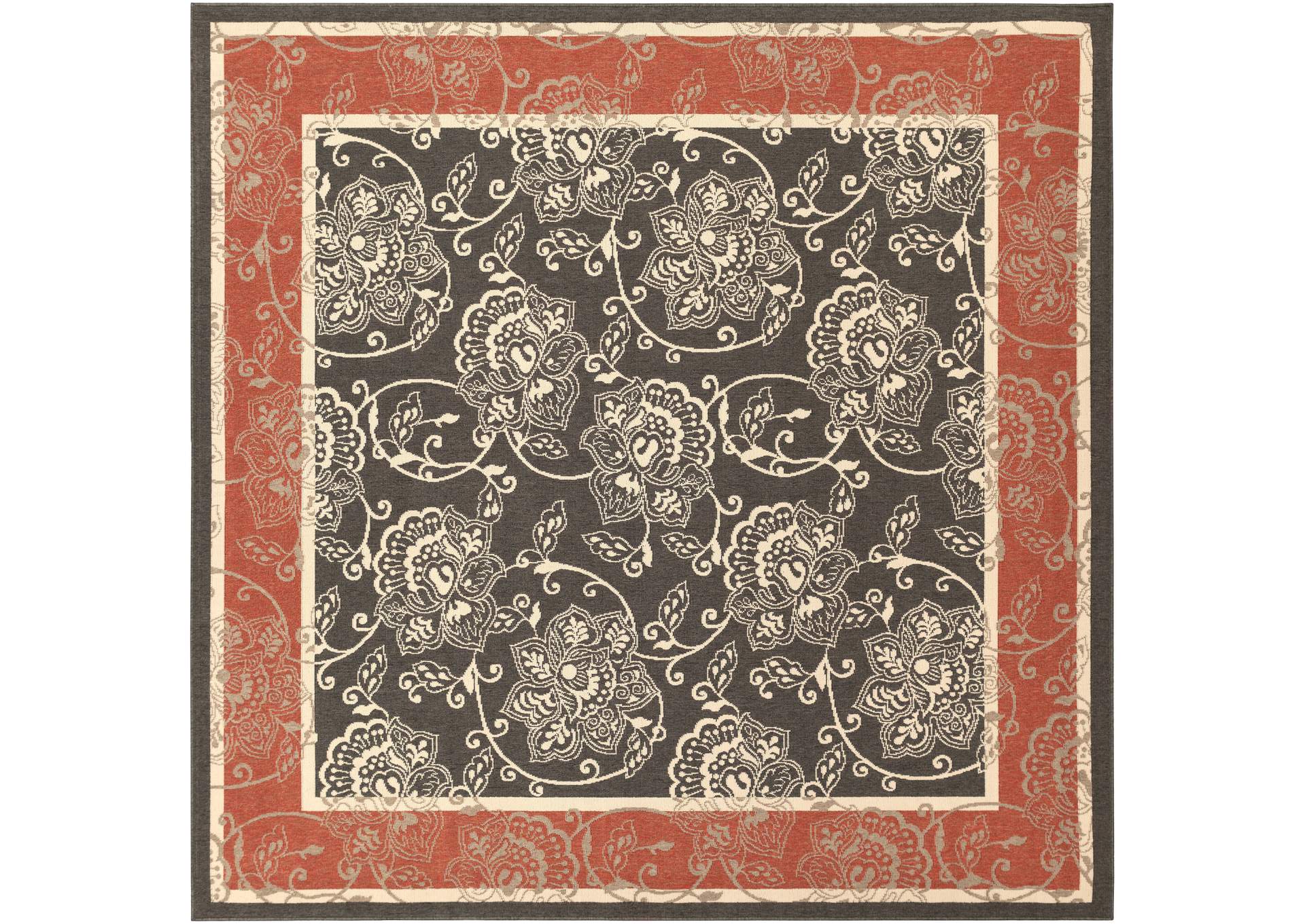 Alfresco Black Area Rug,Surya