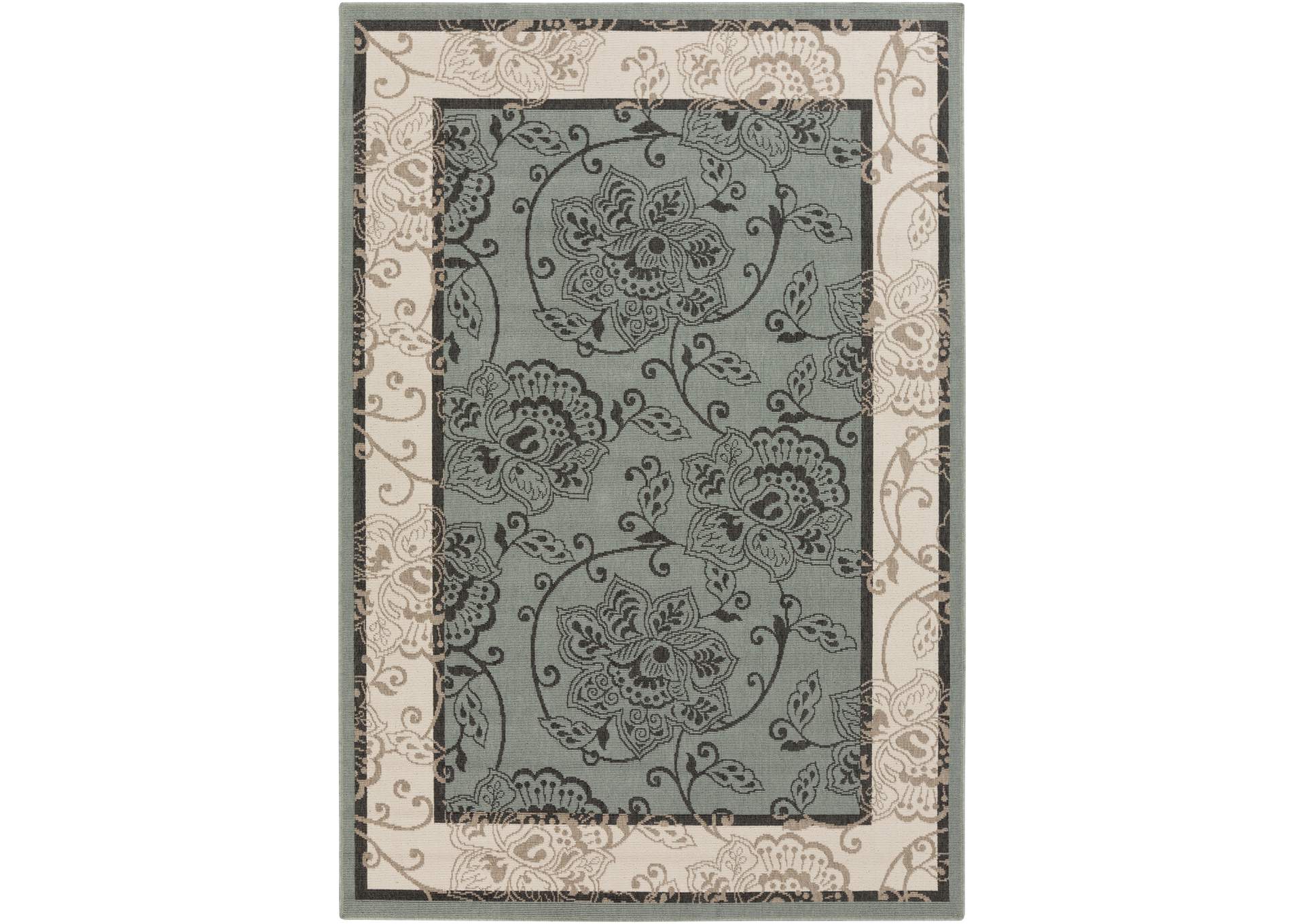 Alfresco Green Area Rug,Surya