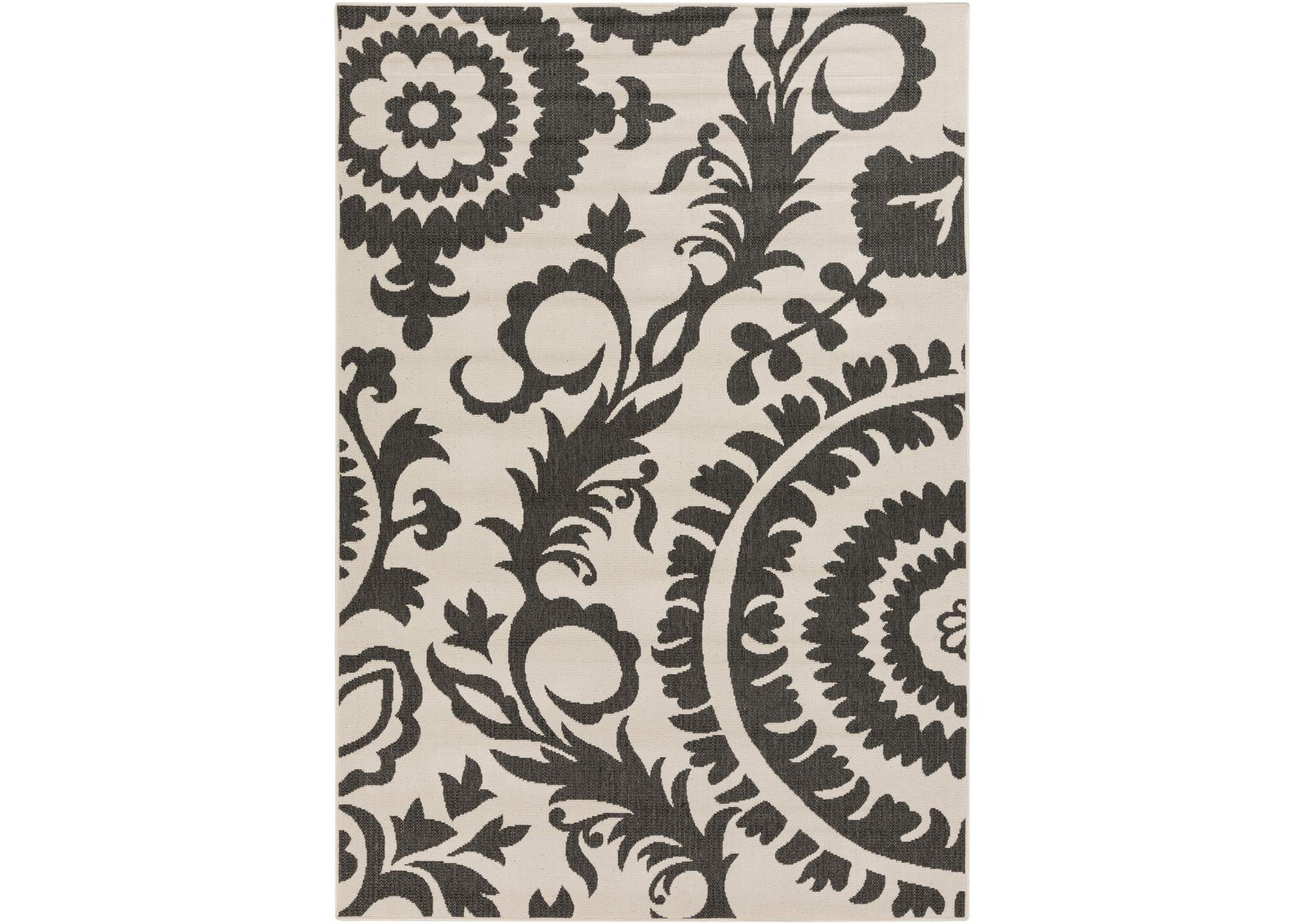 Alfresco Black Area Rug,Surya