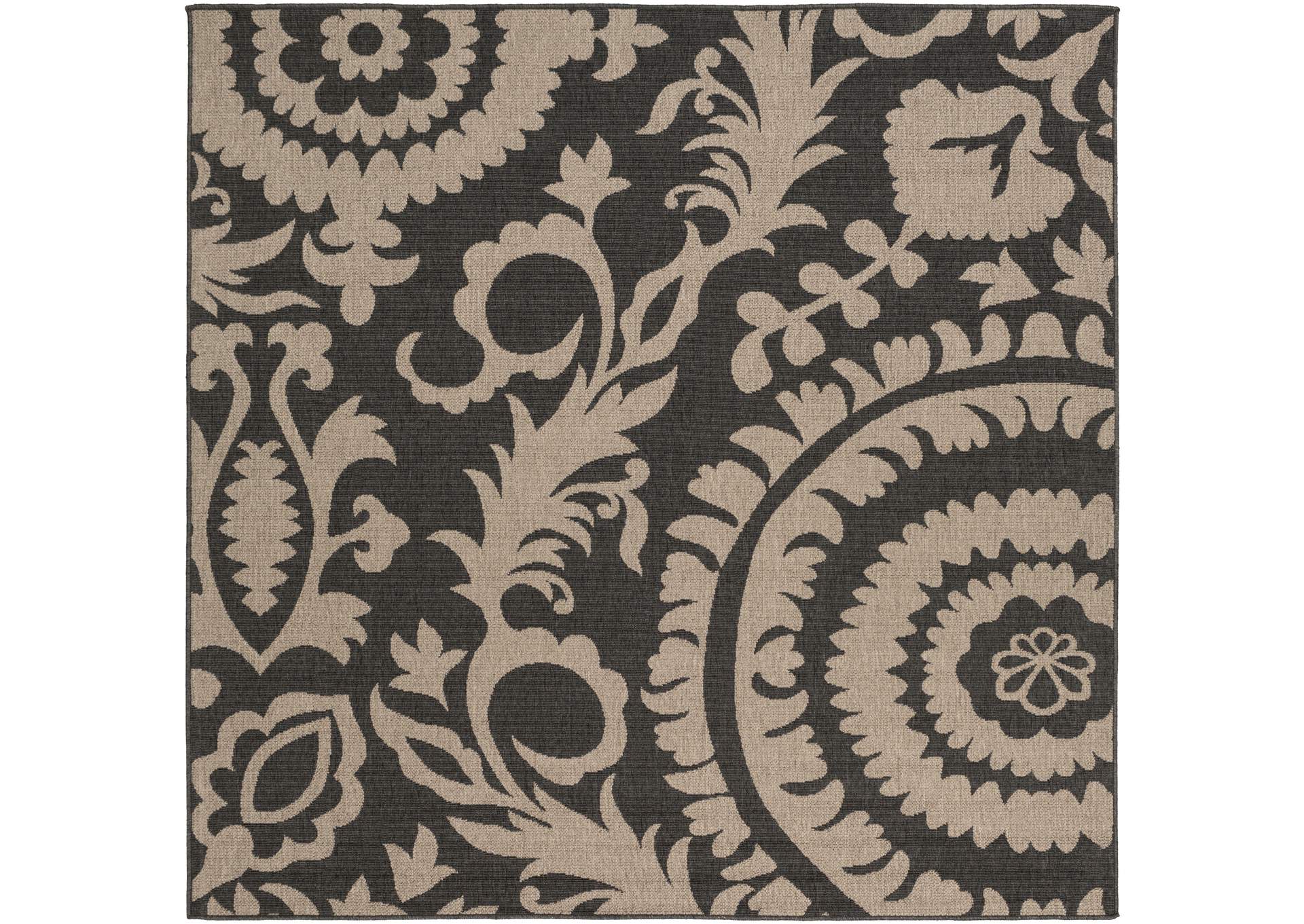 Alfresco Black Area Rug,Surya
