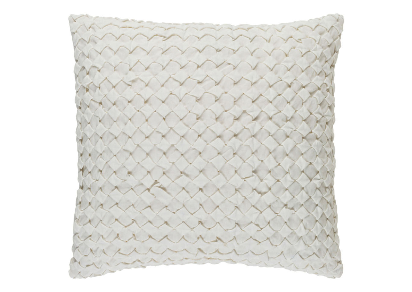 Ashlar White Pillow Cover,Surya
