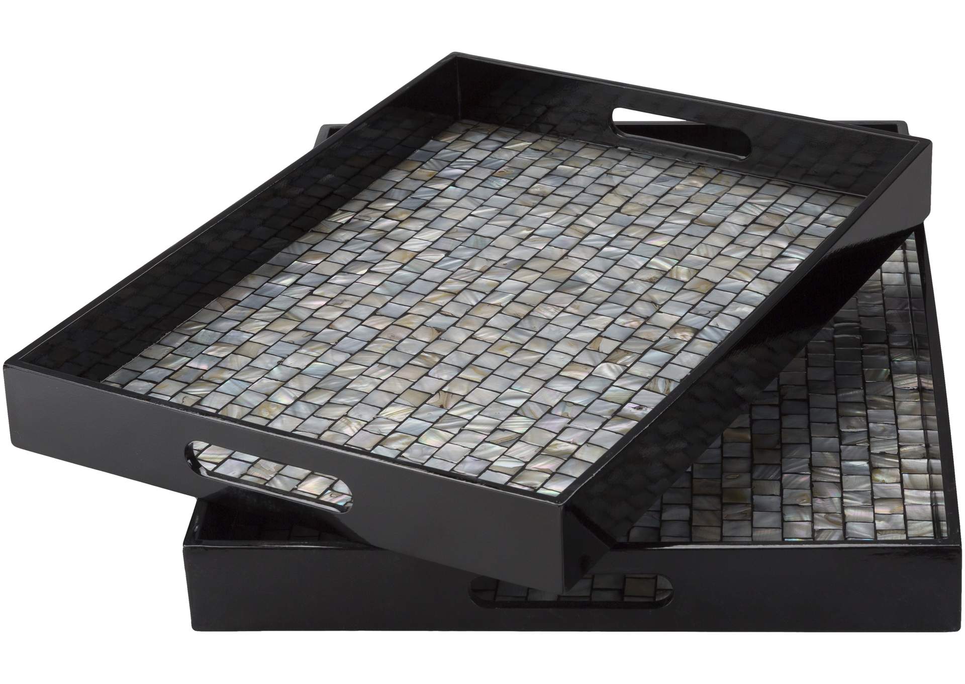 Alessandra Black Tray,Surya