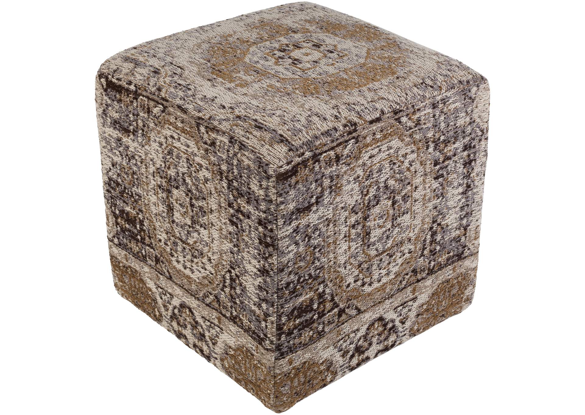 Amsterdam Multi-Colored Pouf,Surya