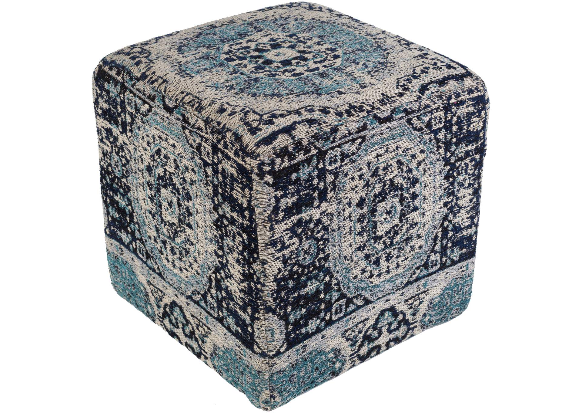 Amsterdam Multi-Colored Pouf,Surya
