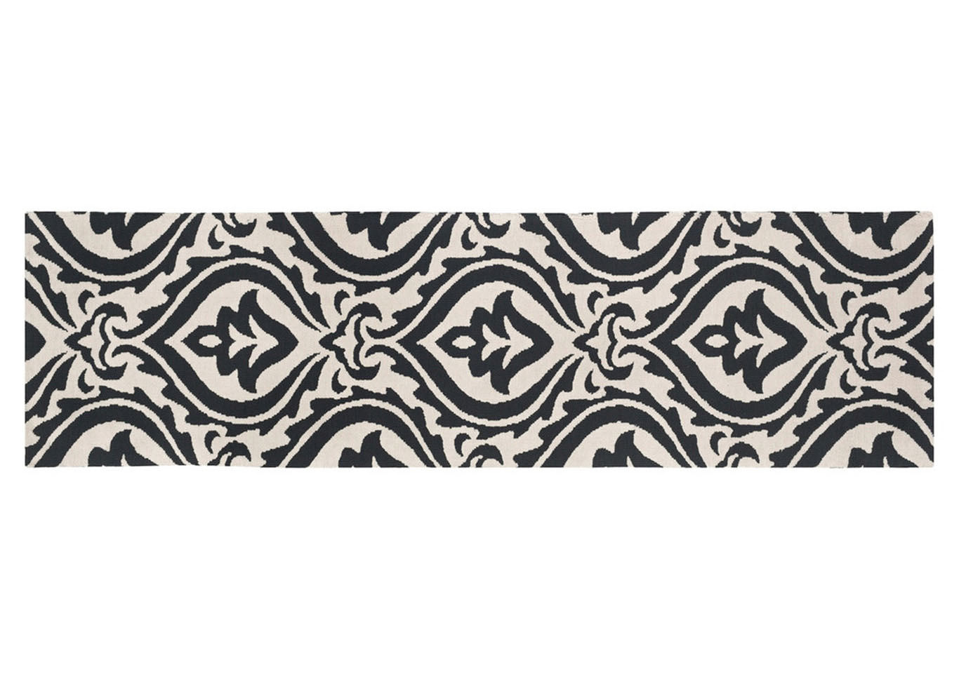 Annette Black & White Runner,Surya