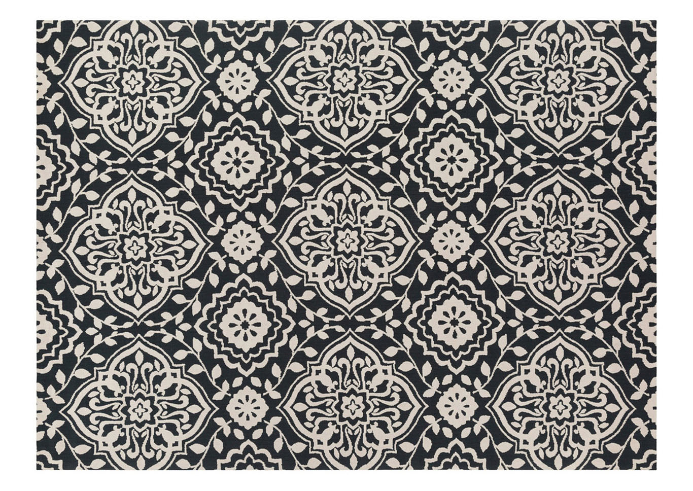 Annette Black Area Rug,Surya