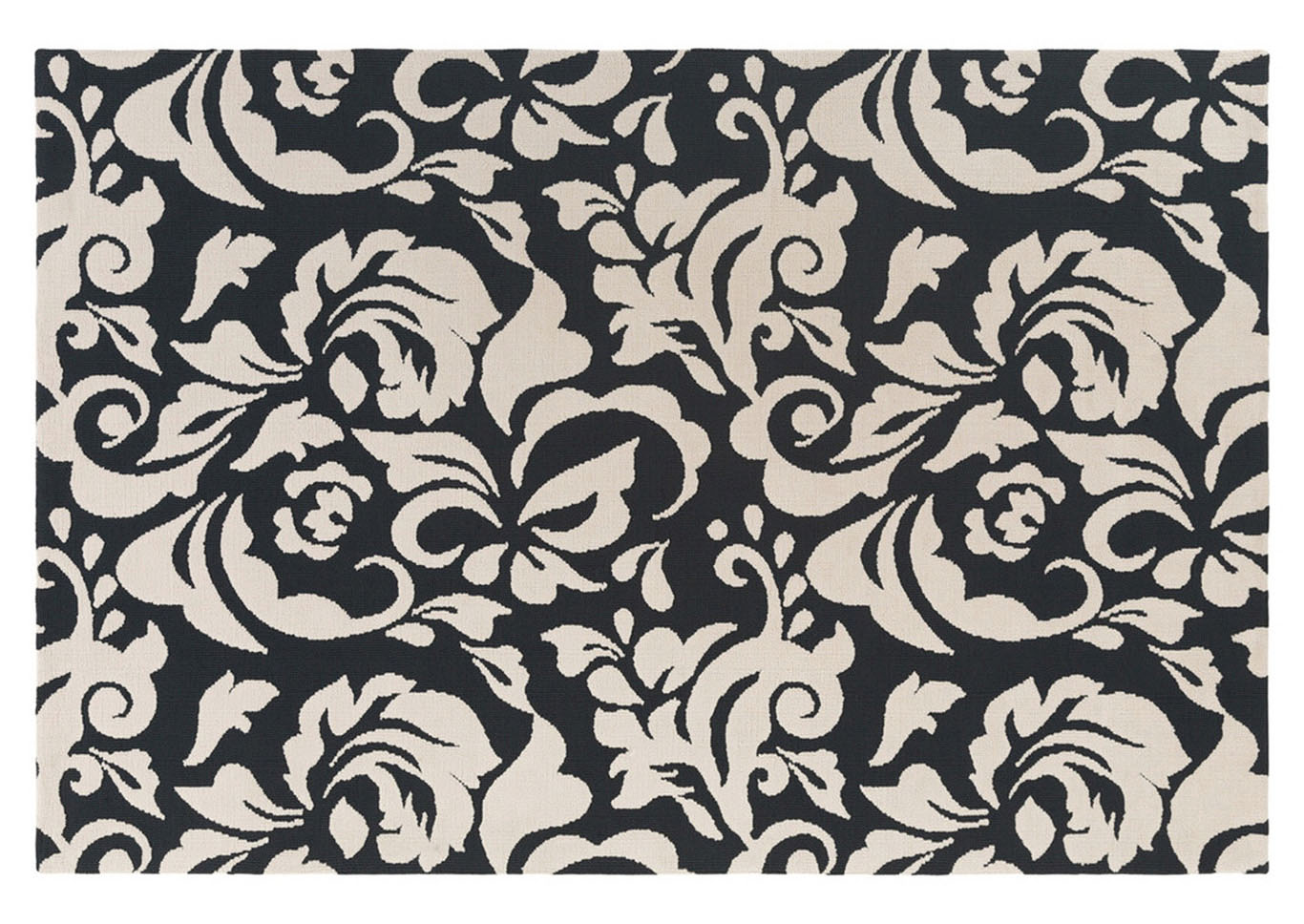 Annette Black & White Area Rug,Surya