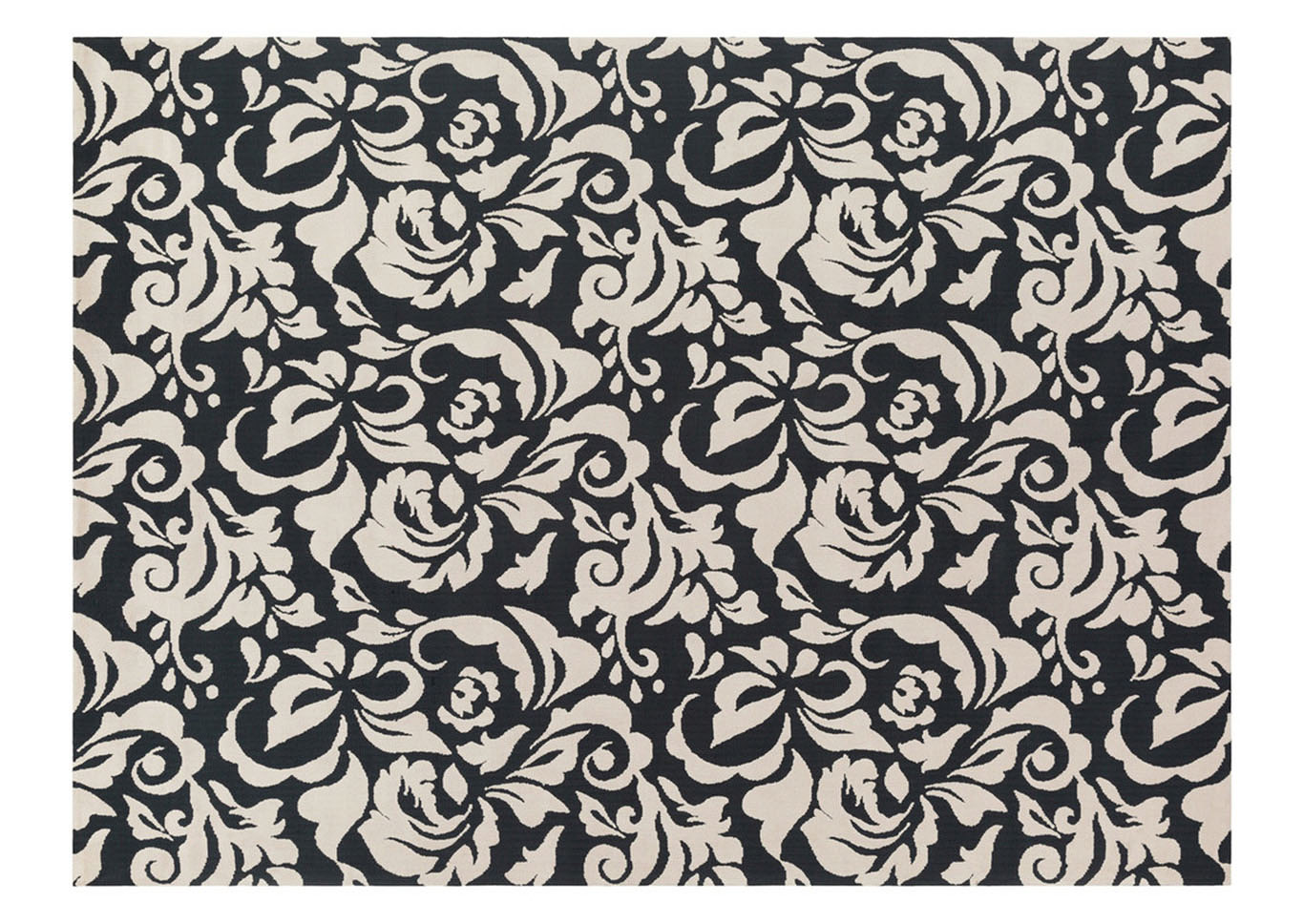 Annette Black & White Area Rug,Surya