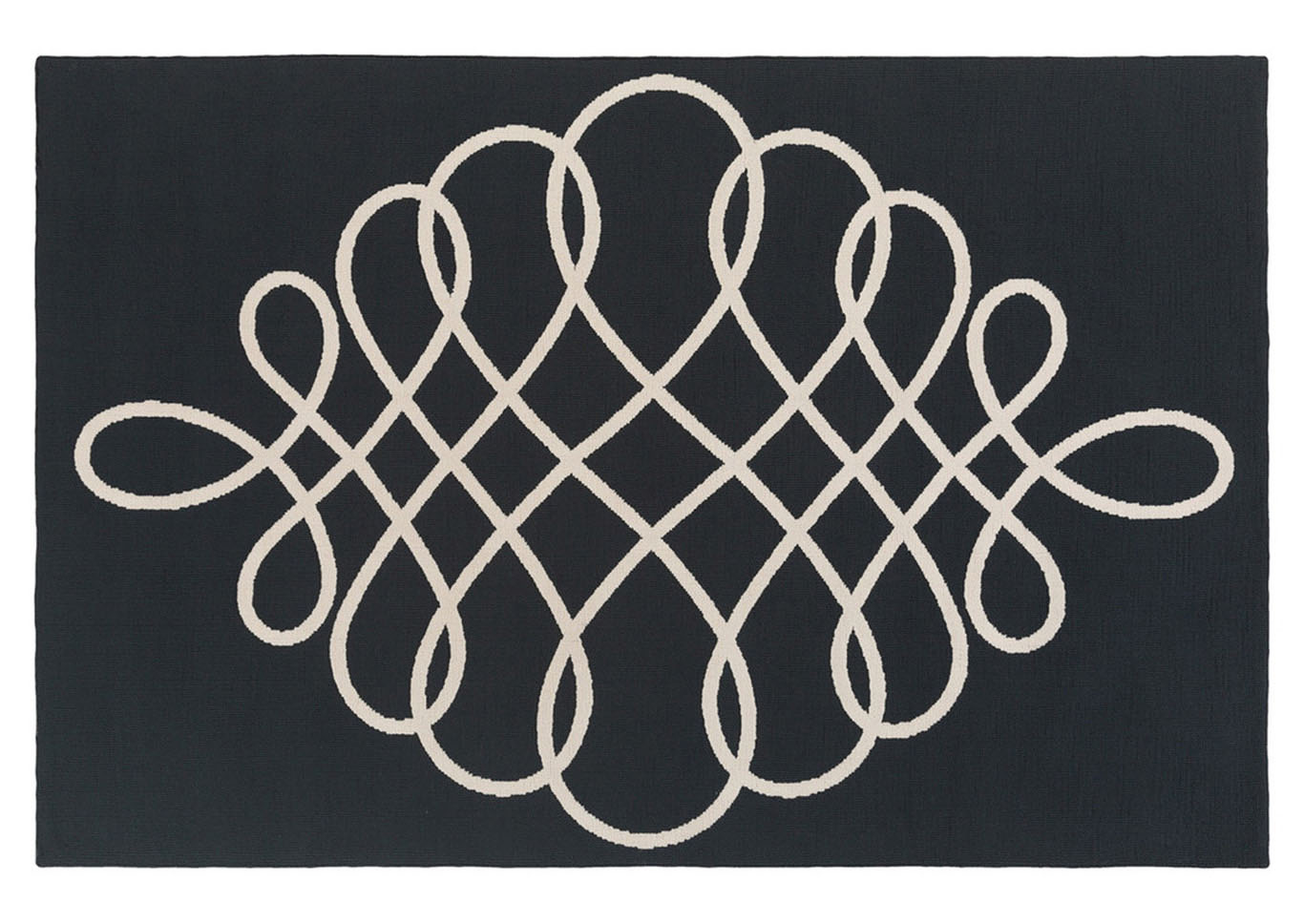 Annette Black Area Rug,Surya