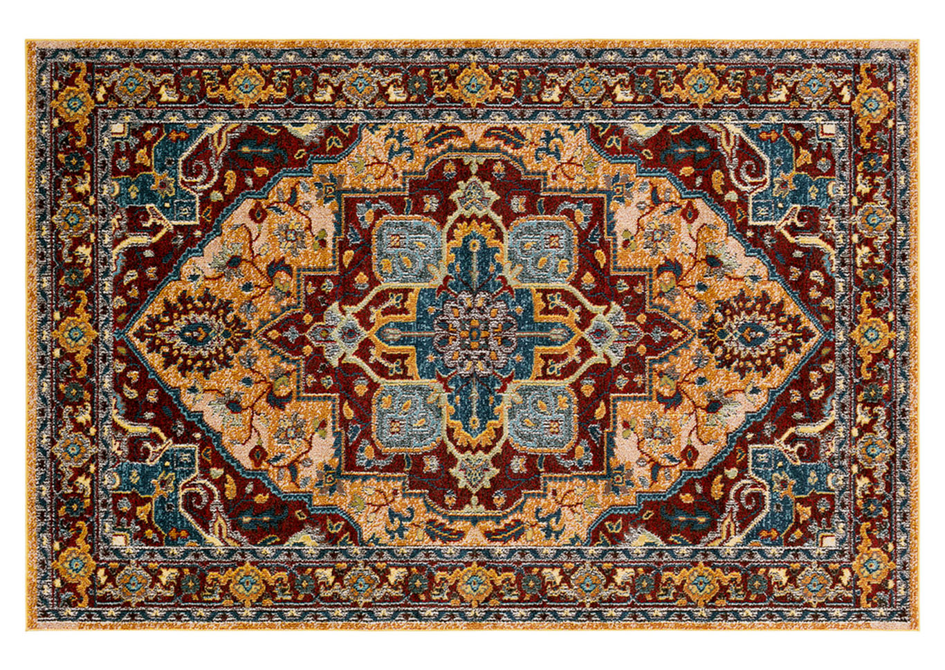 Anika Red Area Rug,Surya
