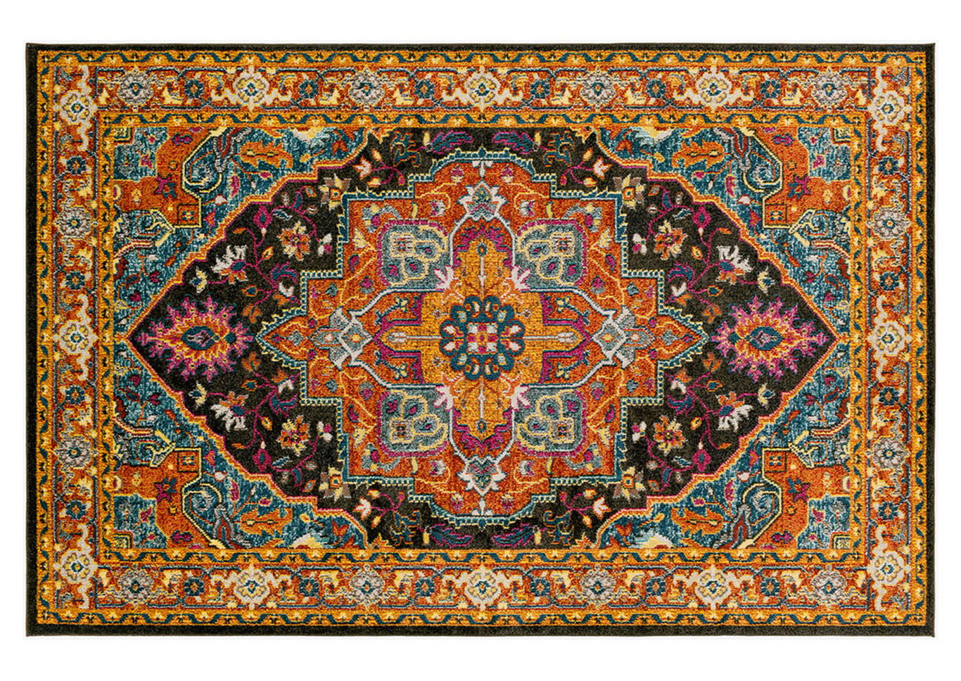 Anika Yellow Area Rug,Surya