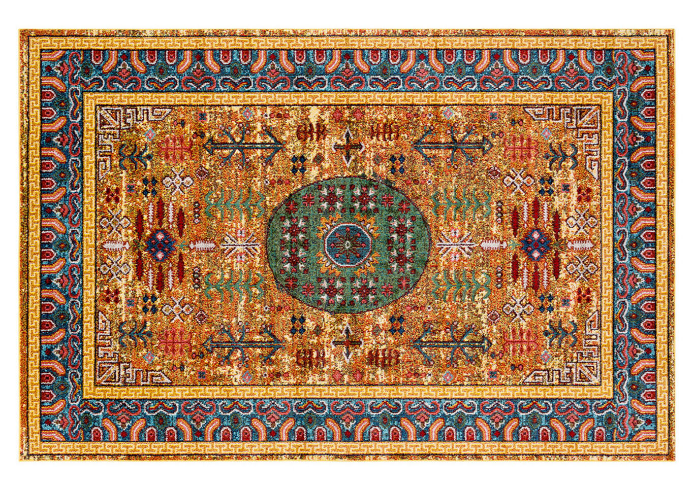 Anika Yellow Area Rug,Surya