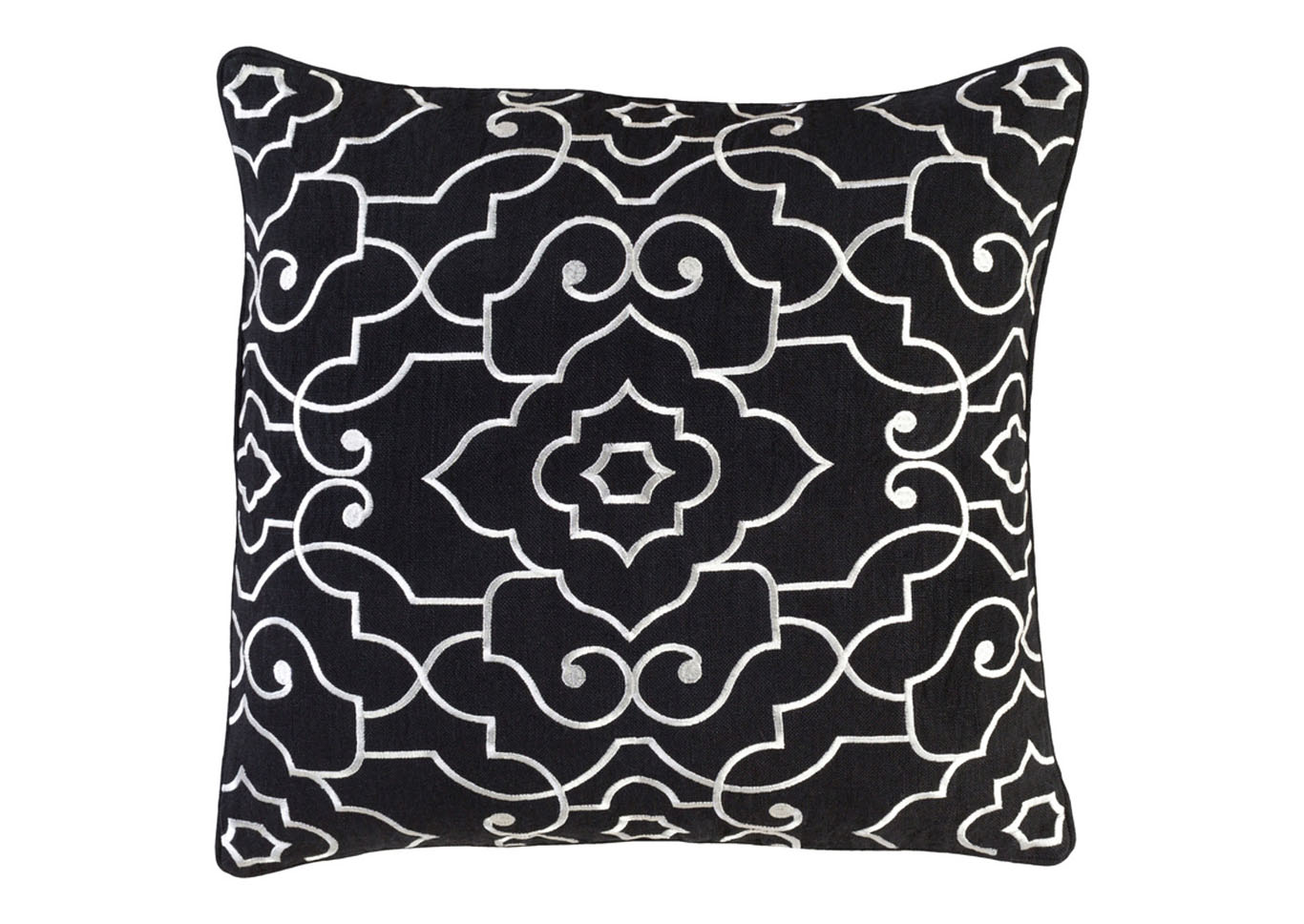 Adagio Black Pillow w/Down Insert,Surya