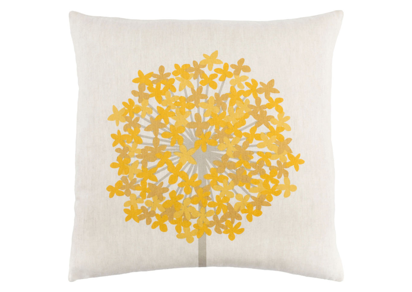 Agapanthus Brown Pillow Cover,Surya