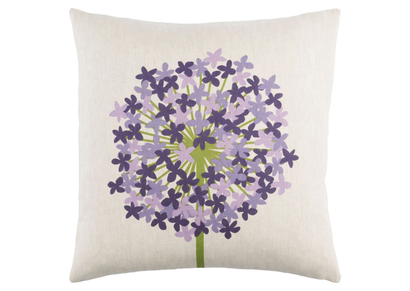 Agapanthus Green Pillow Cover,Surya