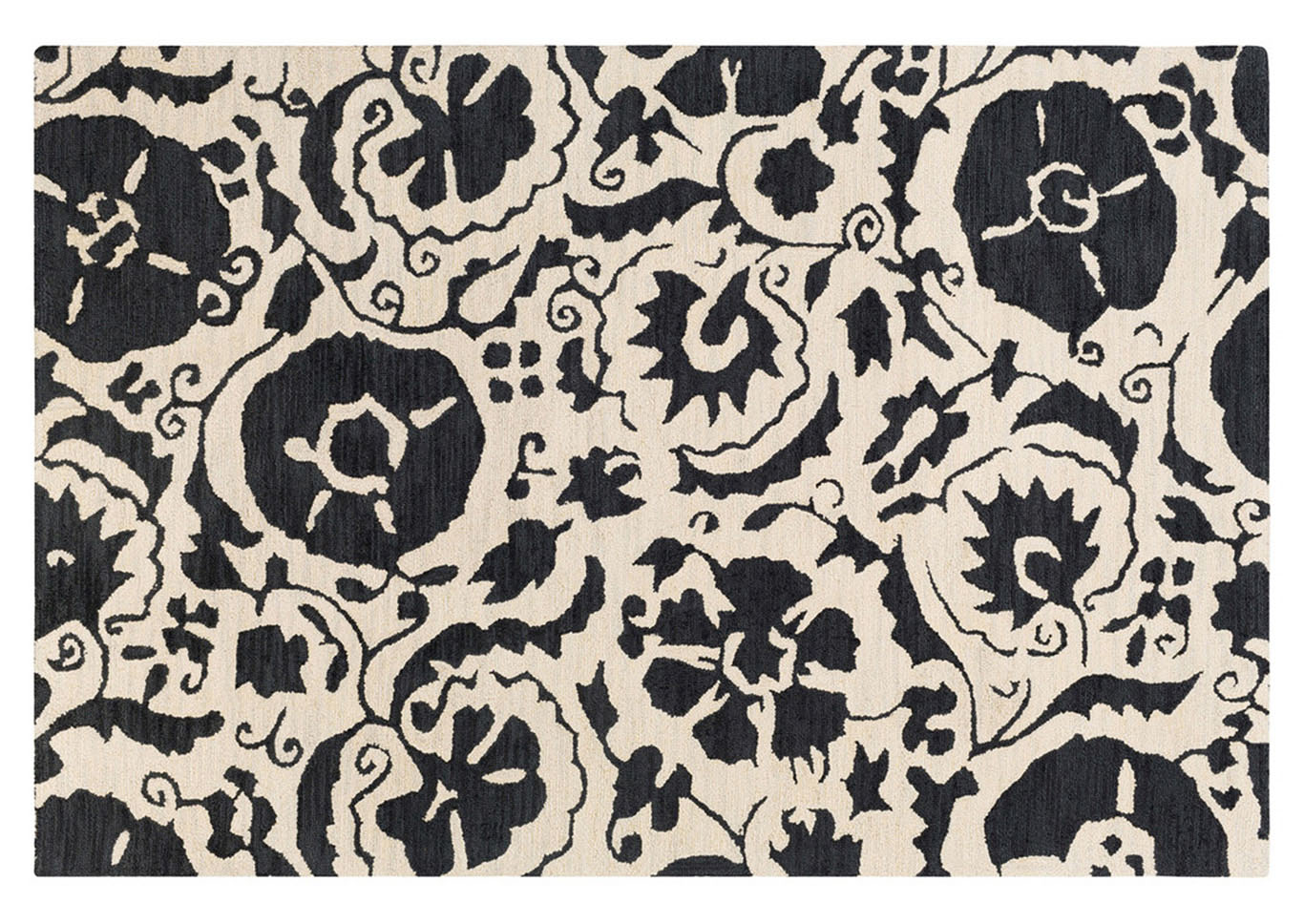 Armelle Black Area Rug,Surya