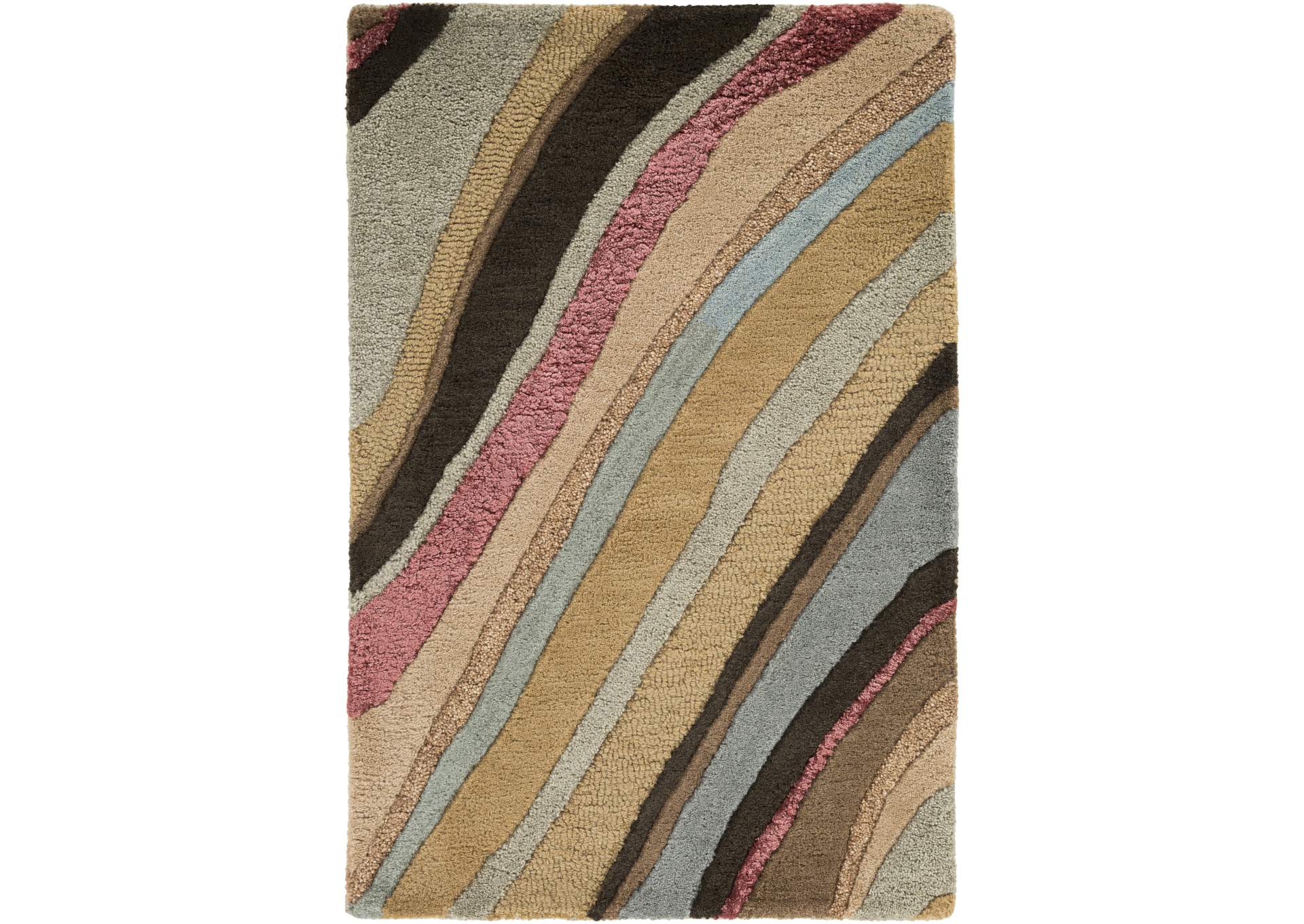 Artist Studio Brown Area Rug,Surya