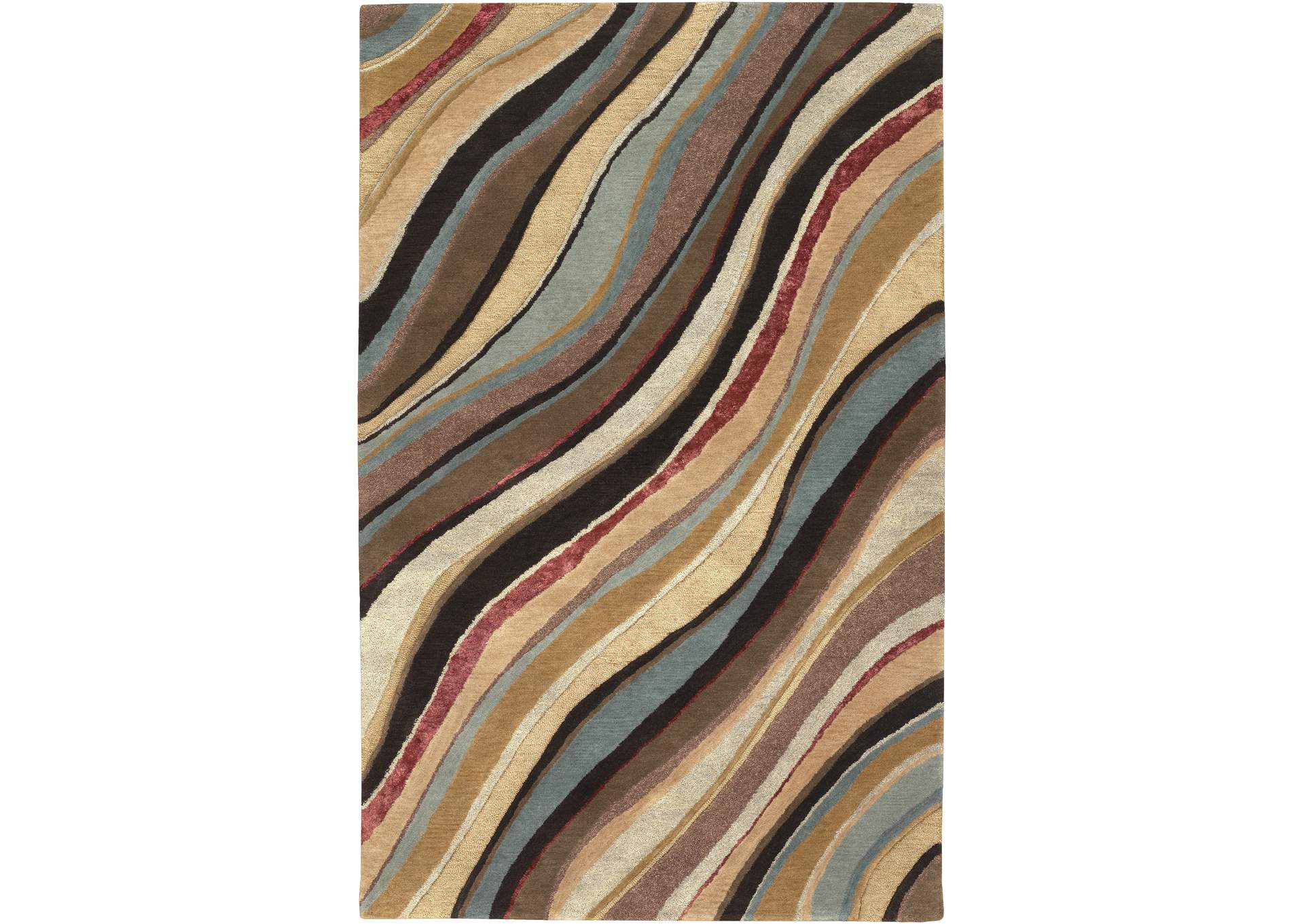 Artist Studio Brown Area Rug,Surya
