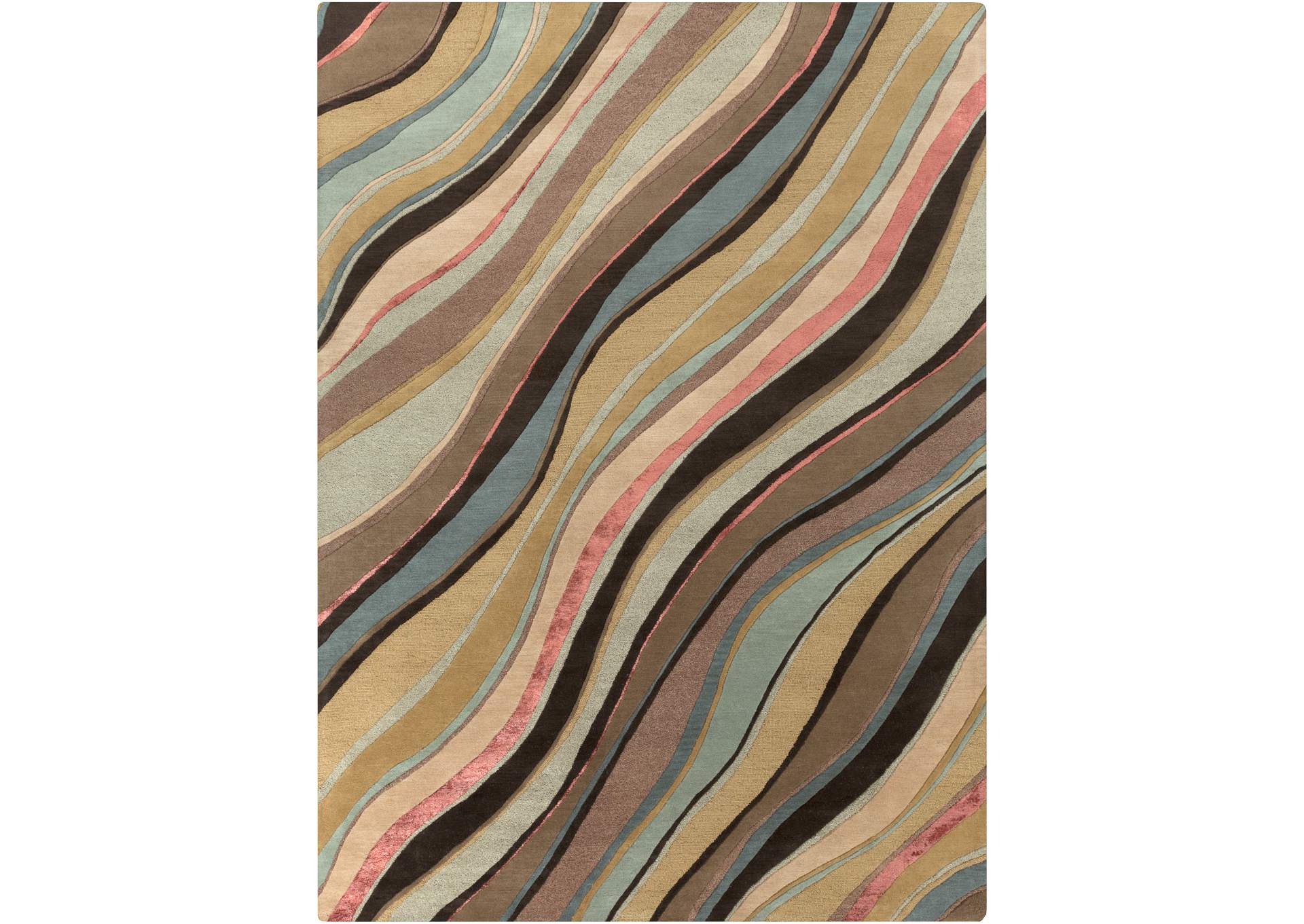 Artist Studio Brown Area Rug,Surya