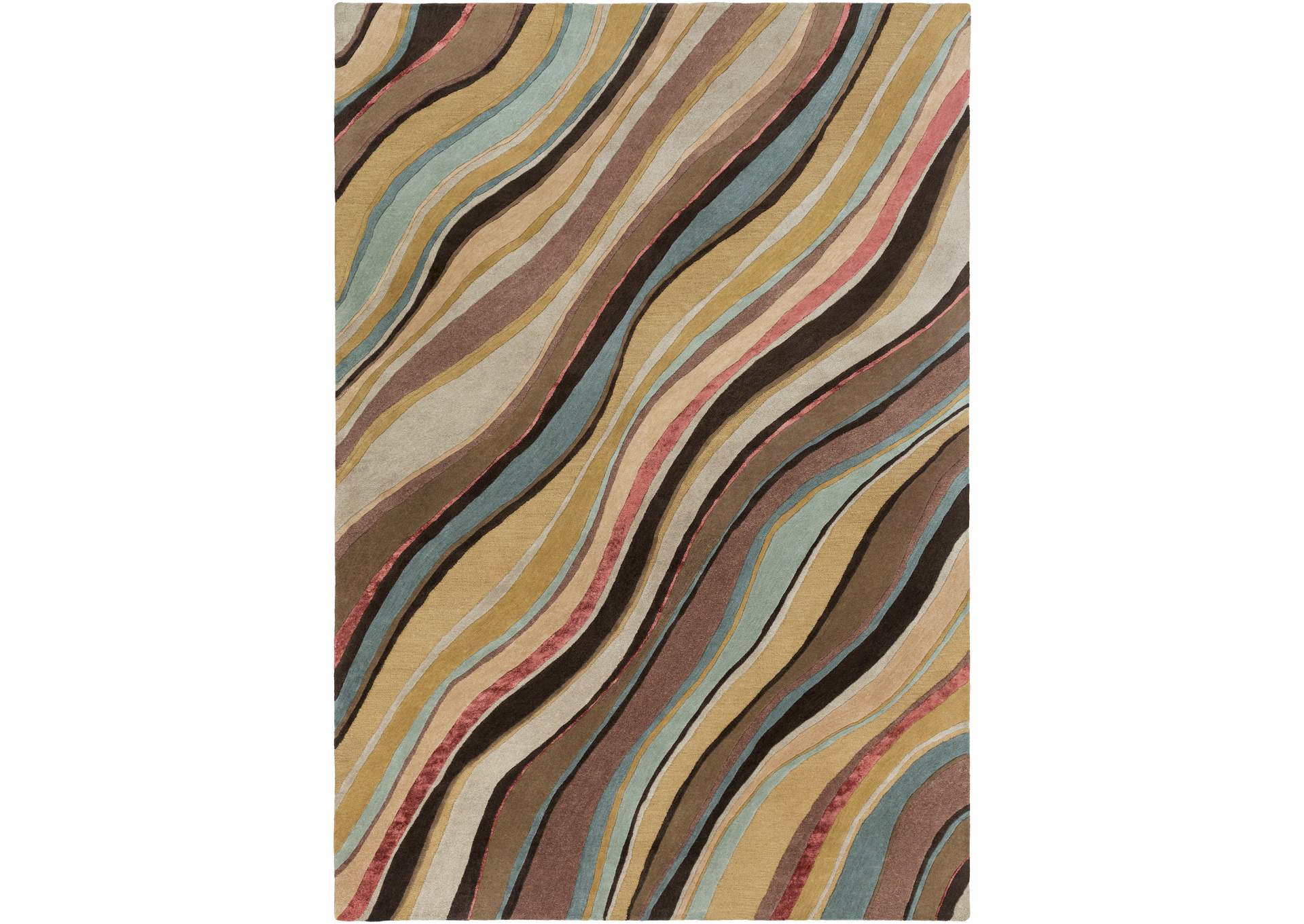 Artist Studio Brown Area Rug,Surya