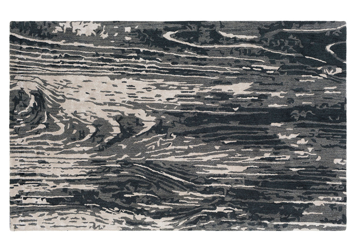 Artist Studio Charcoal, Taupe, White Area Rug,Surya