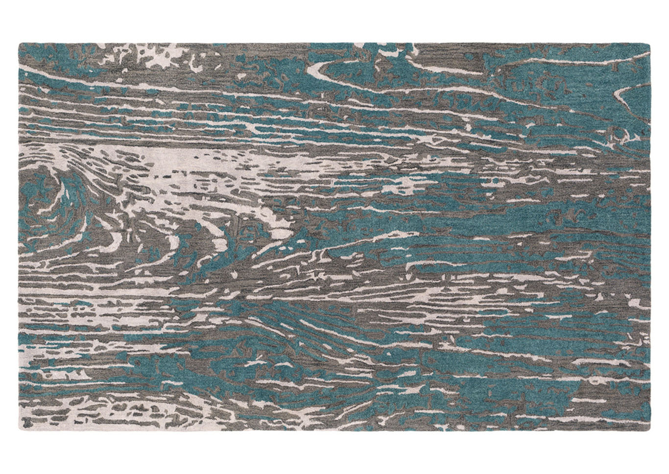 Artist Studio Teal, Dark Brown, Black, Light Gray, Silver Gray Area Rug,Surya