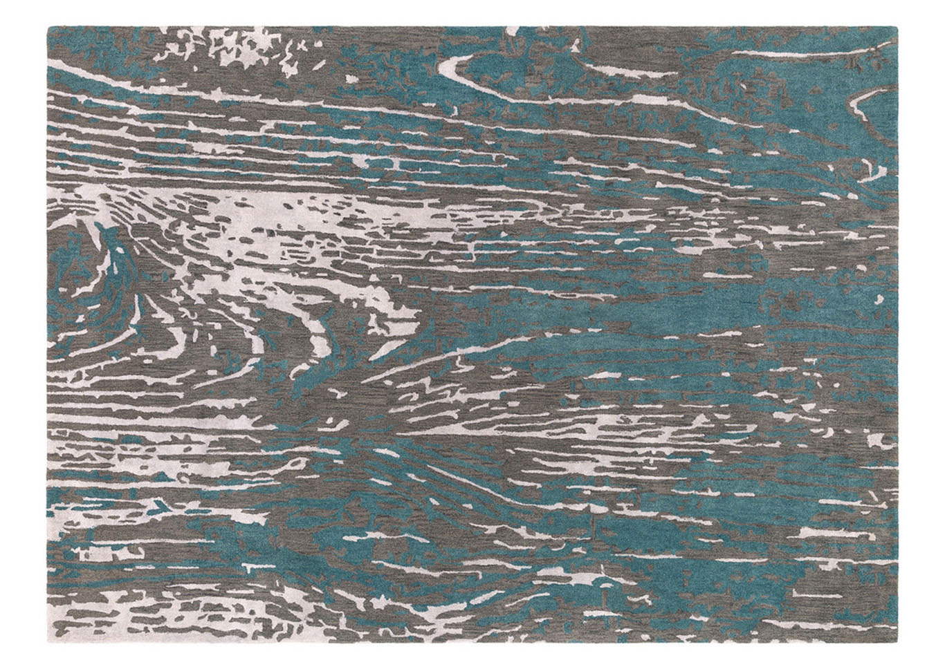 Artist Studio Teal, Dark Brown, Black, Light Gray, Silver Gray Area Rug,Surya