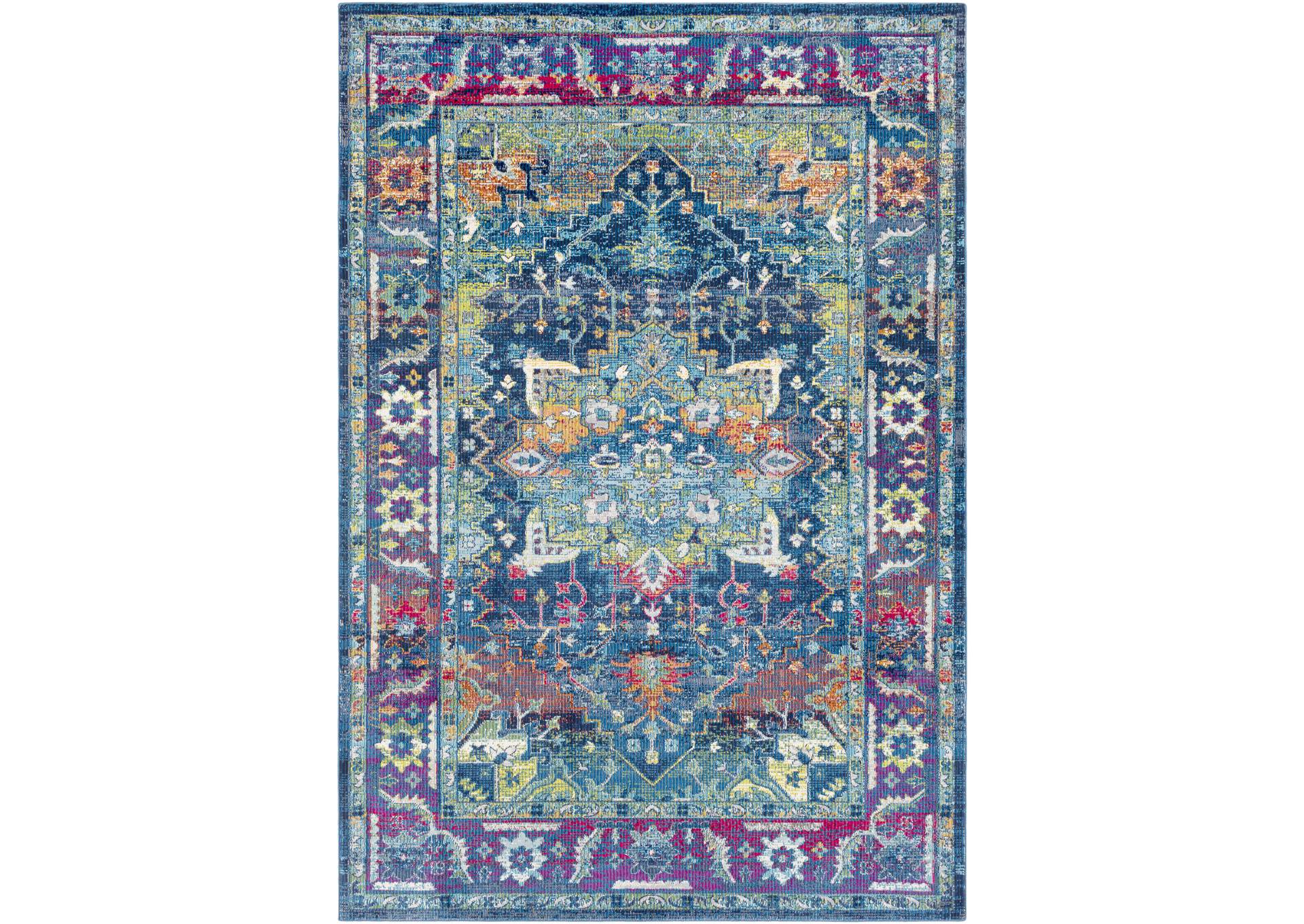 Aura Silk Blue Area Rug,Surya