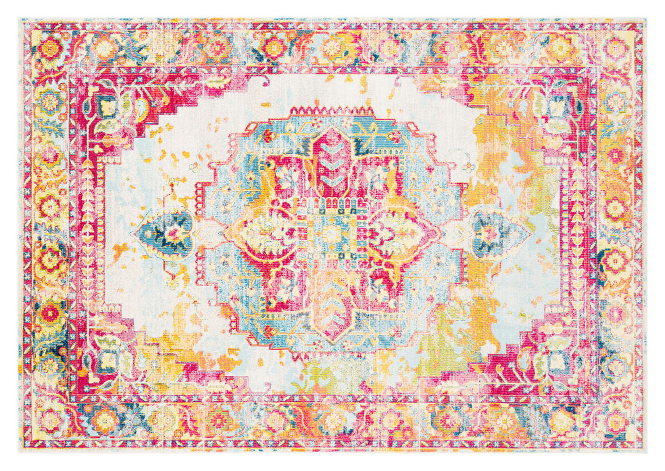 Aura Silk Pink Area Rug,Surya