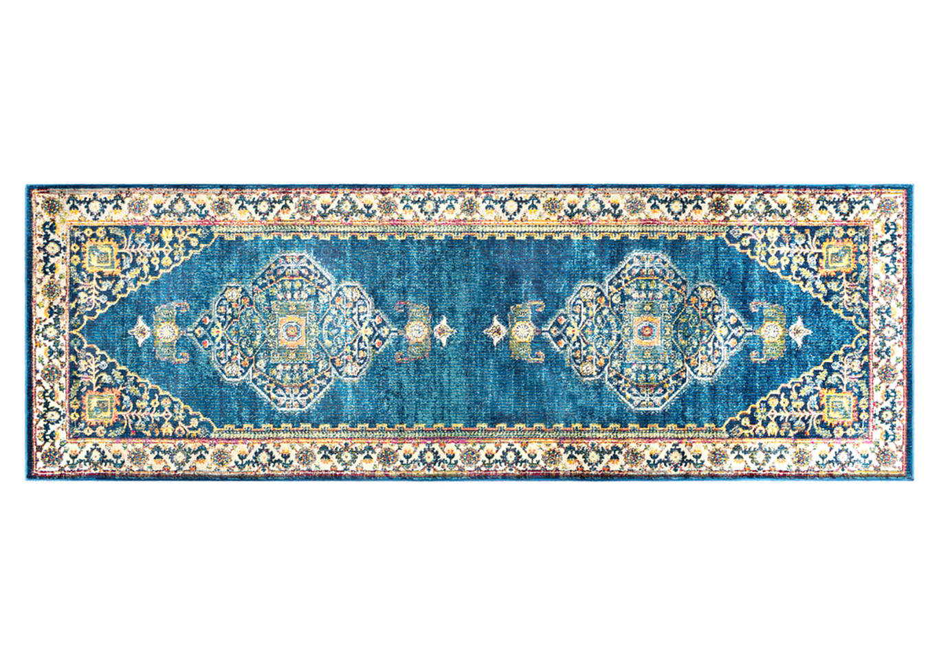 Aura Silk Blue Runner,Surya