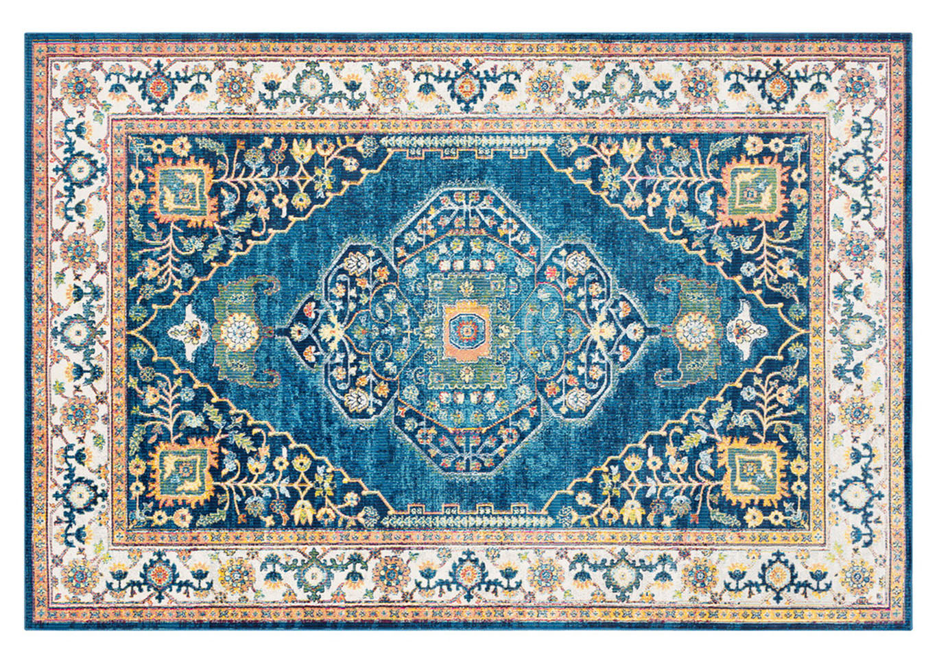 Aura Silk Blue Area Rug,Surya