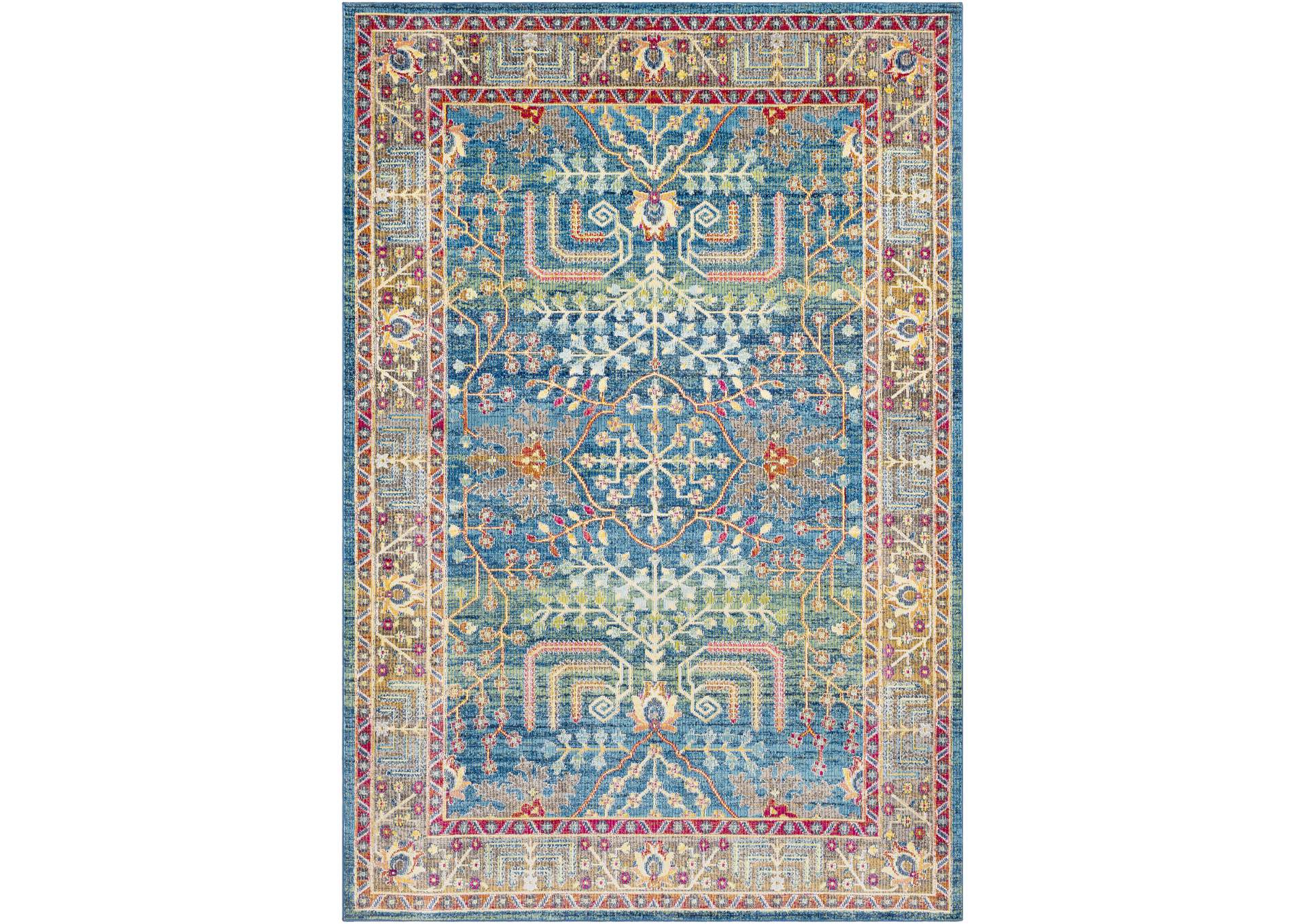 Aura Silk Blue Area Rug,Surya