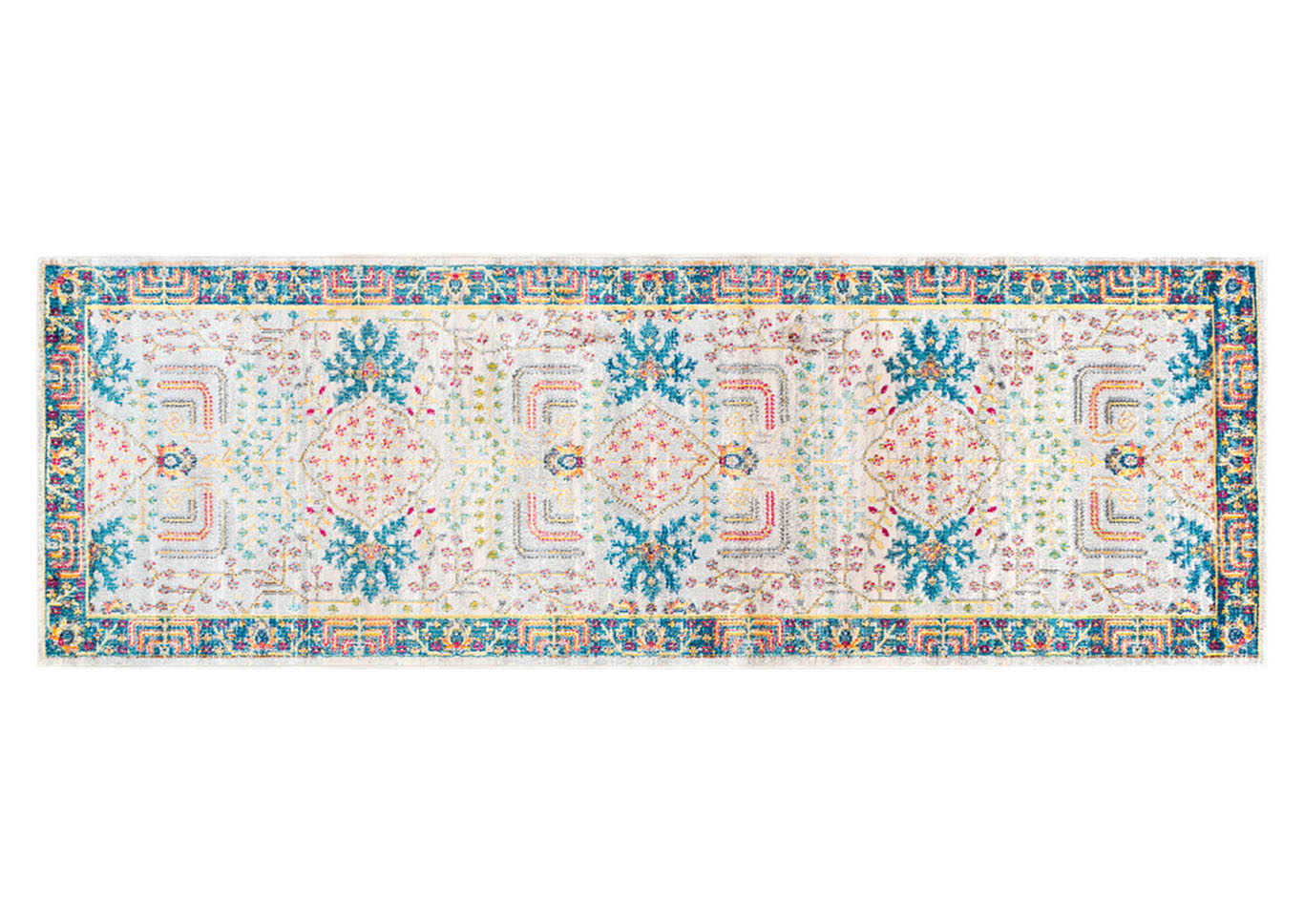 Aura Silk Blue Runner,Surya