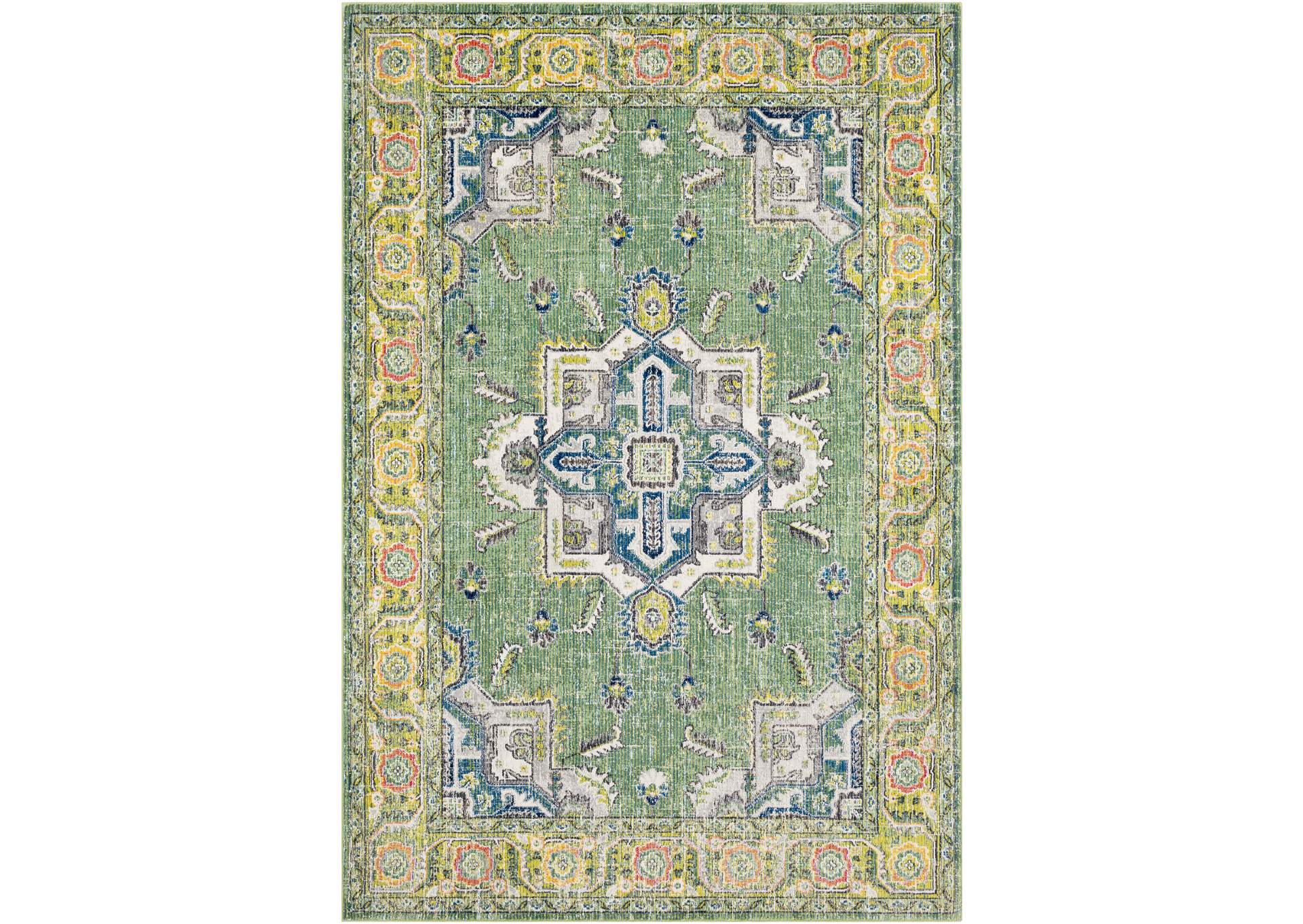 Aura Silk Green Area Rug,Surya