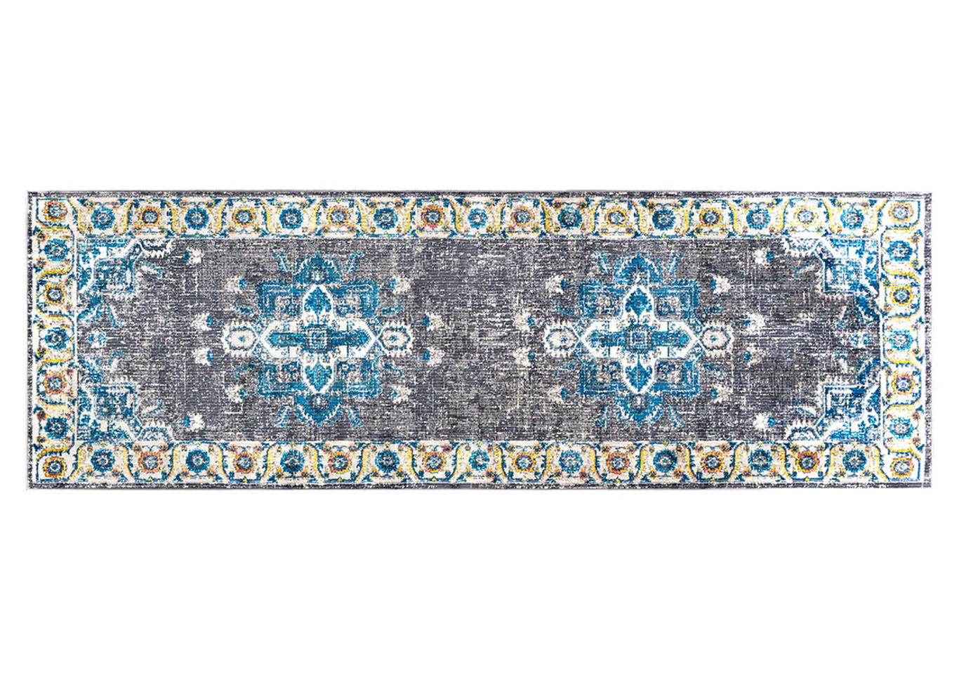 Aura Silk Gray Runner,Surya