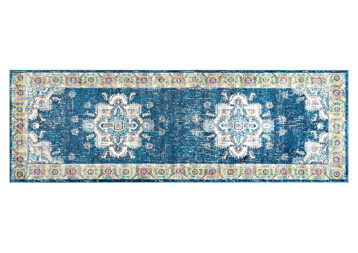 Aura Silk Blue Runner,Surya