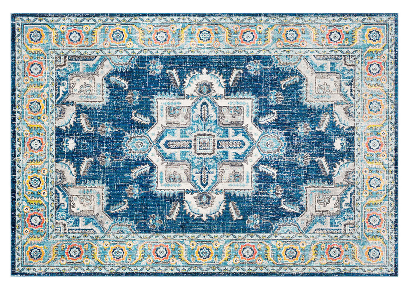 Aura Silk Blue Area Rug,Surya