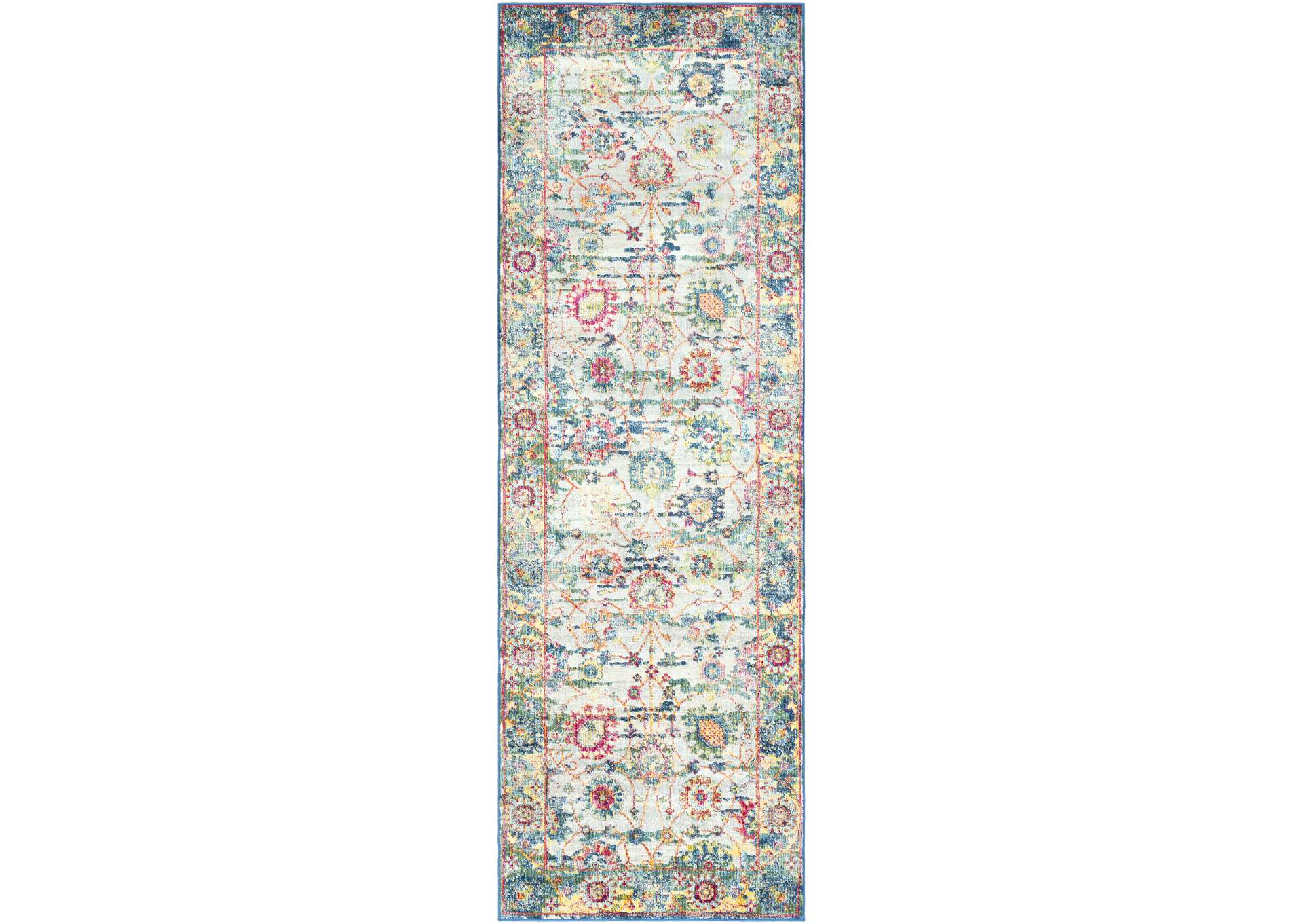 Aura Silk Blue Runner,Surya