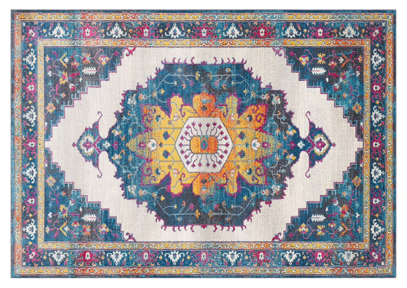 Aura Silk Blue Area Rug,Surya